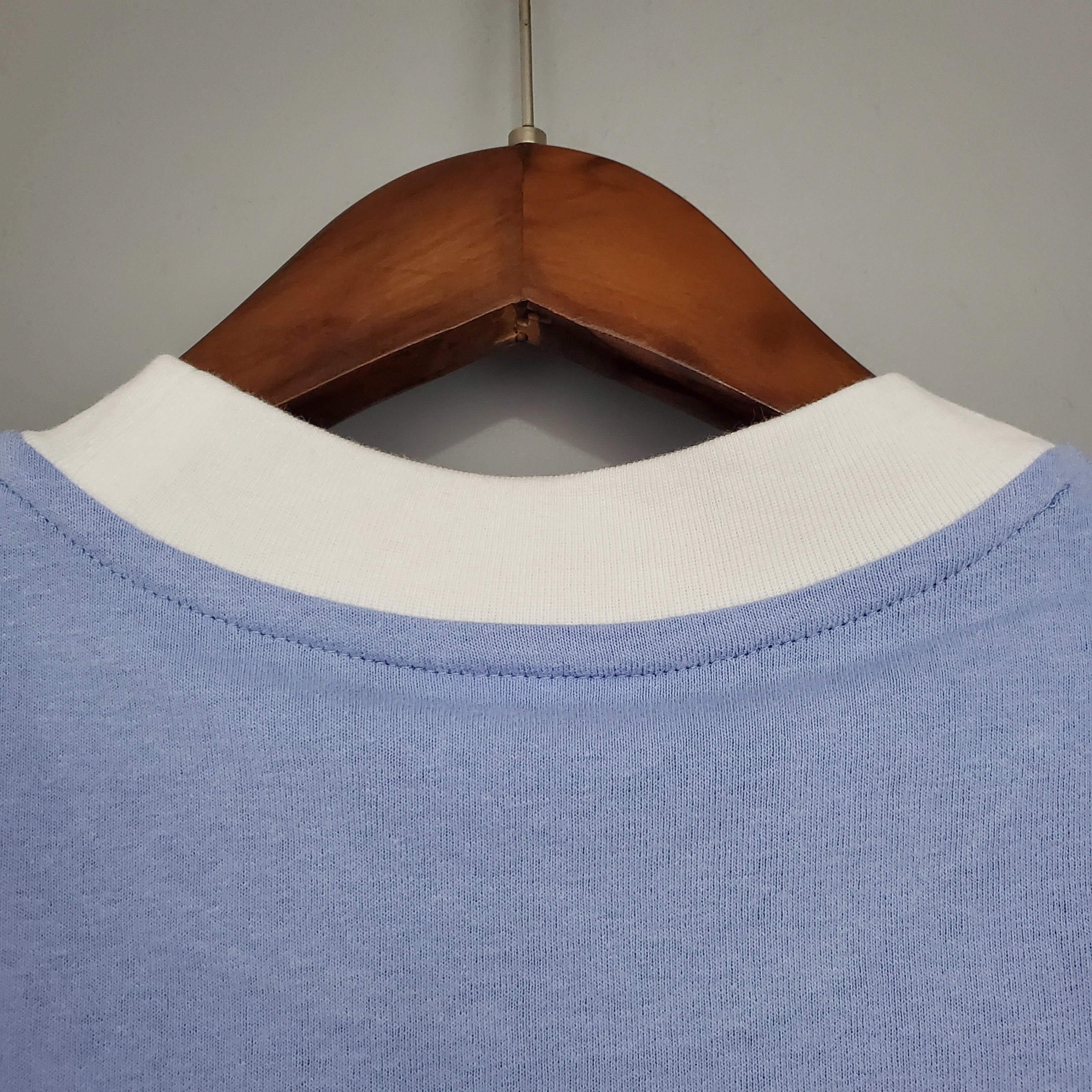1970s Manchester City Retro Football Shirt | Sky Blue White Home