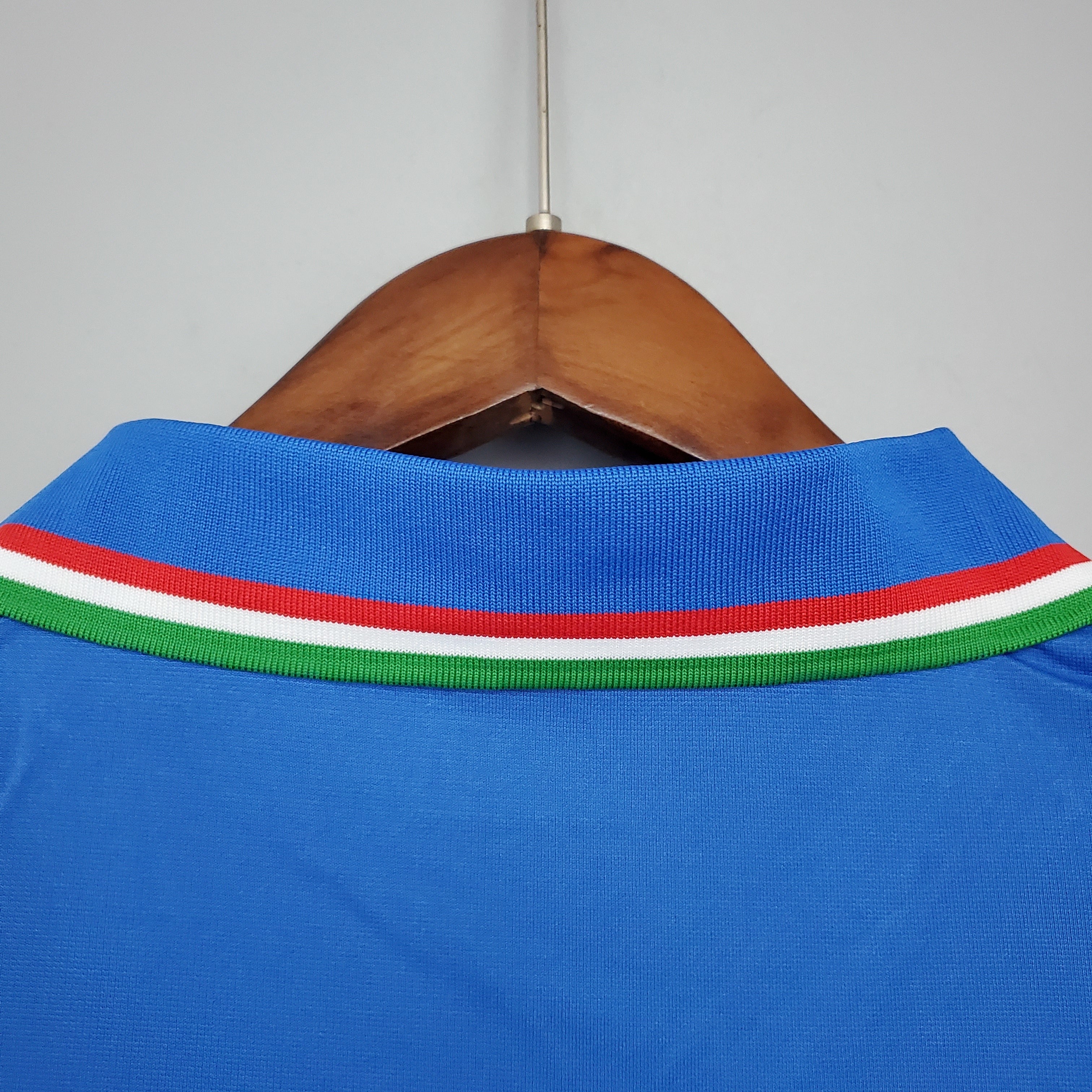 1980s Italy Retro Football Shirt | Blue White Home