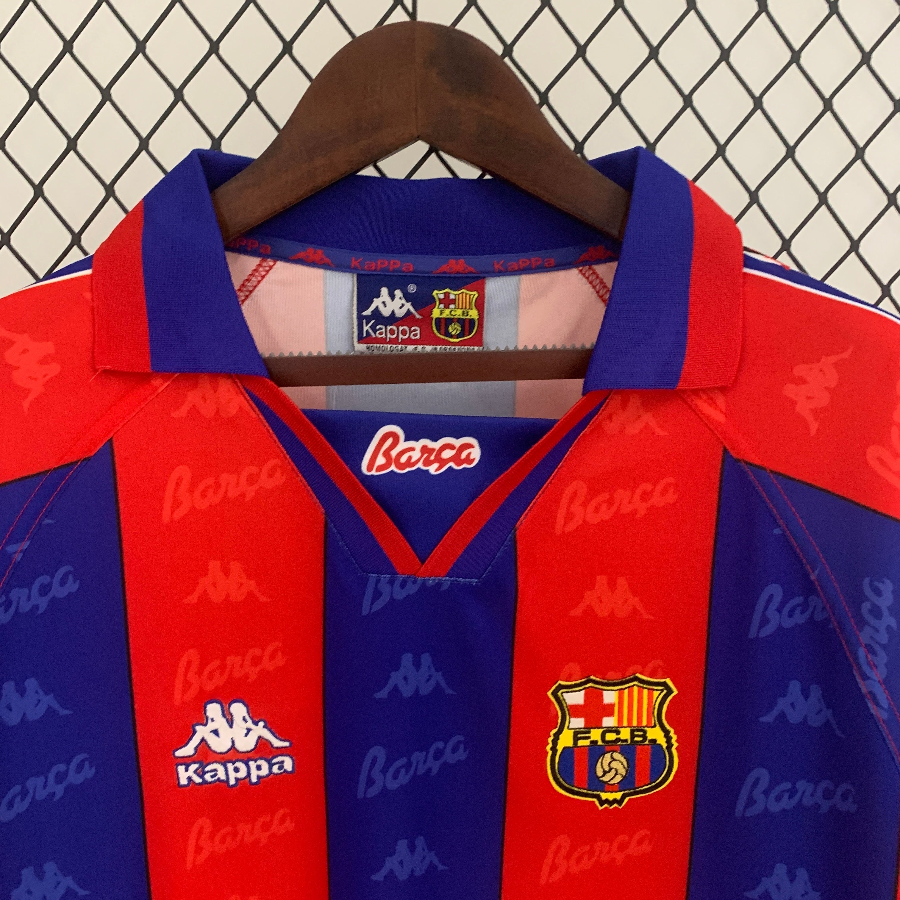 1990s Barcelona Retro Football Shirt | Red Blue Home