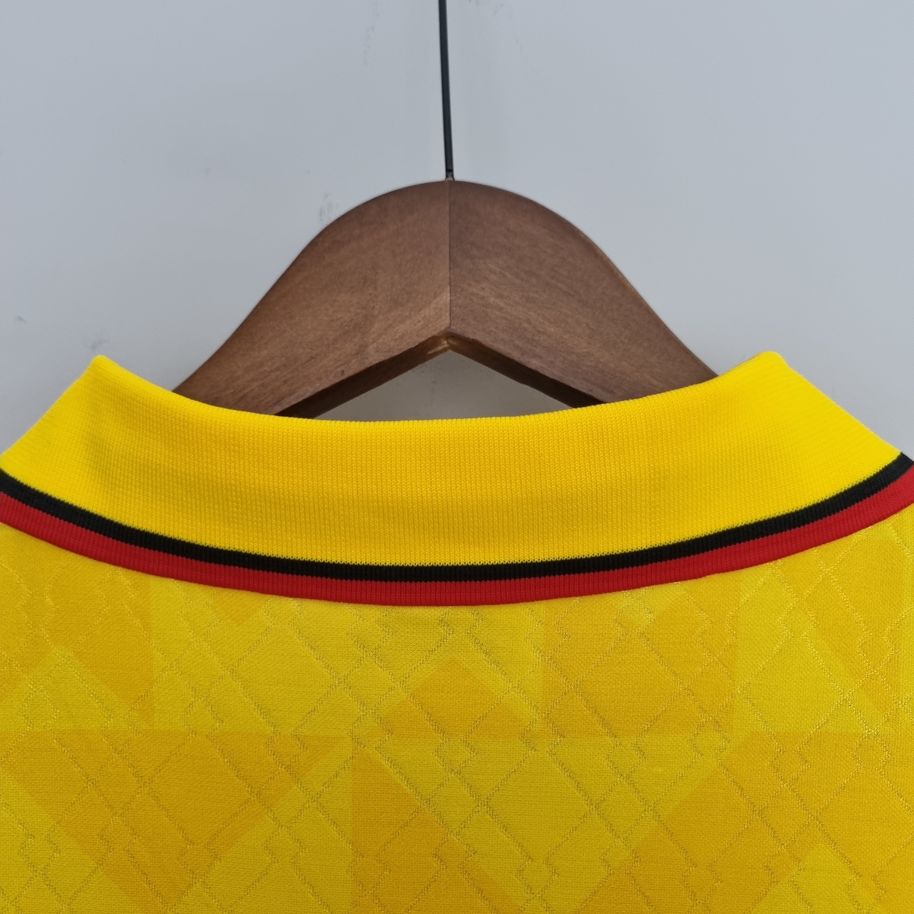 1990s AC Milan Retro Football Shirt | Yellow Red Home