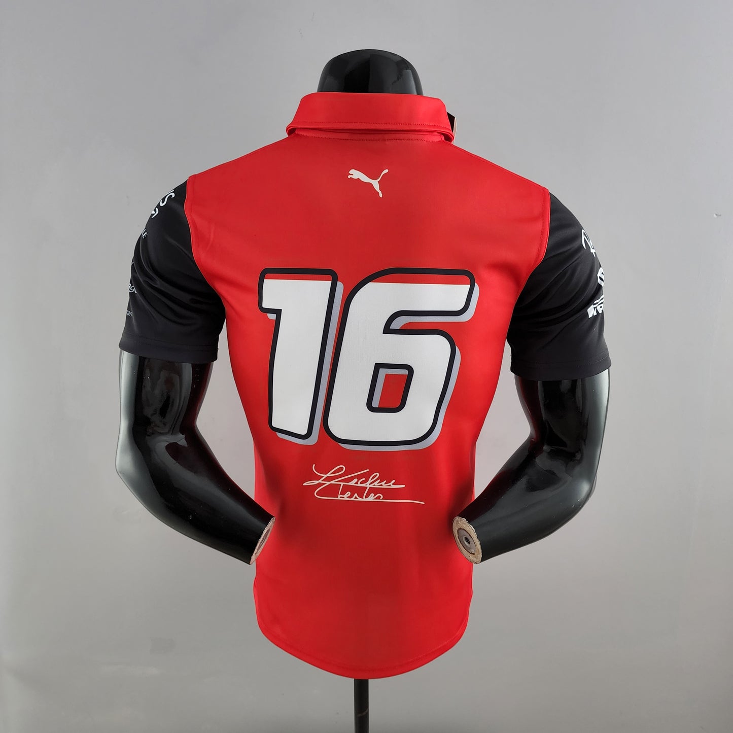 Ferrari F1 2023 Polo – Player Fit – Charles Leclerc #16 | Red