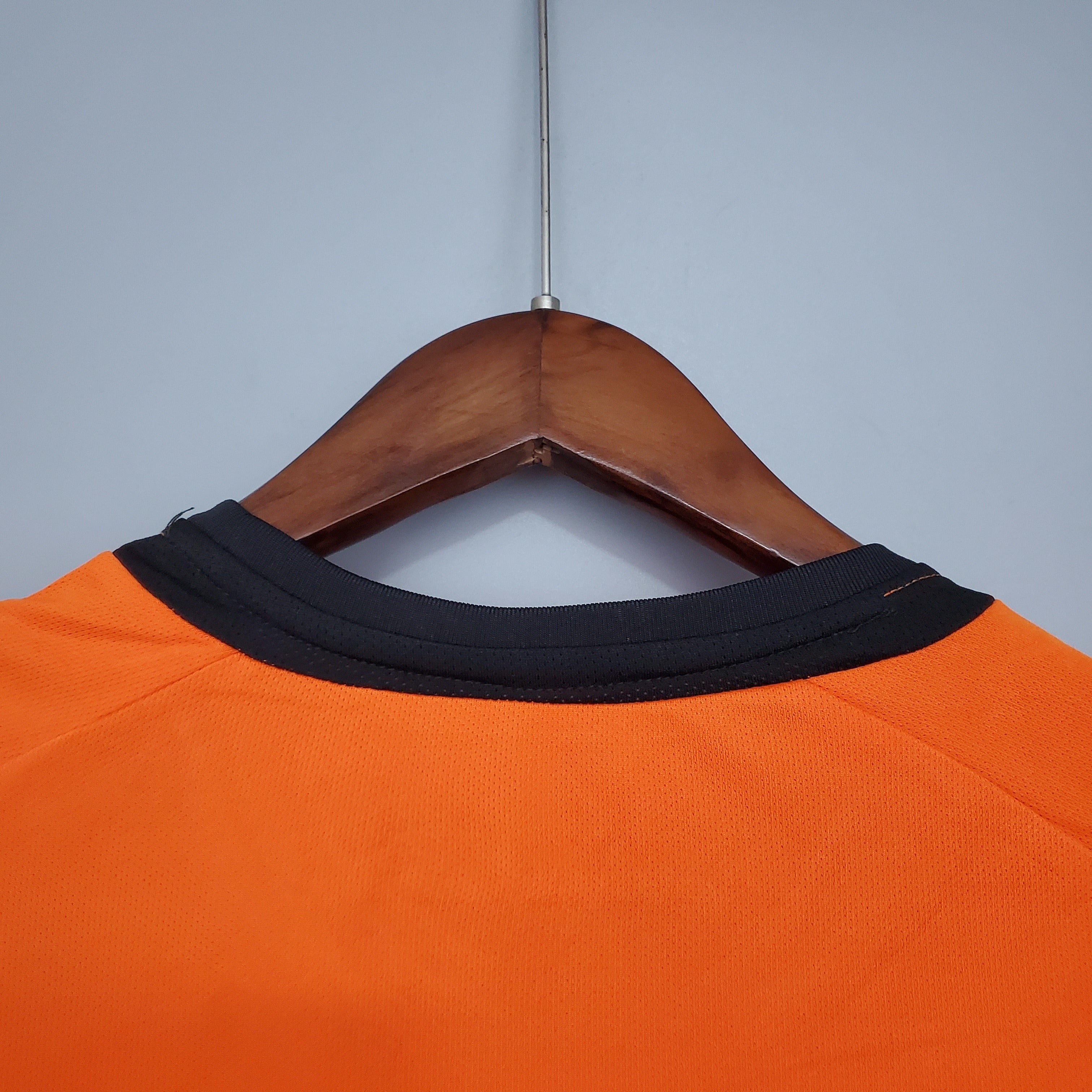2000s Netherlands Retro Football Shirt | Orange Black Home