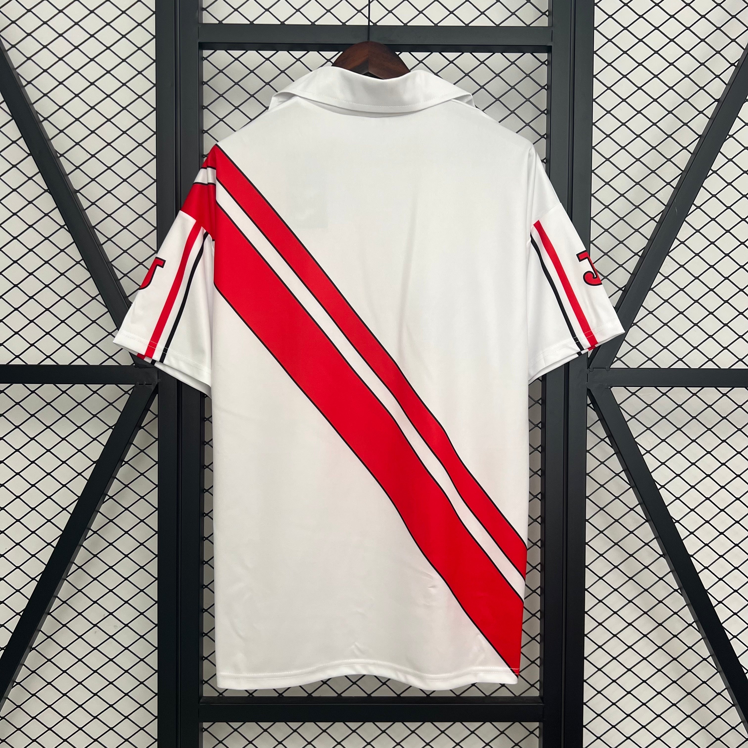 1990s Rayo Vallecano Retro Football Shirt | White Red Home