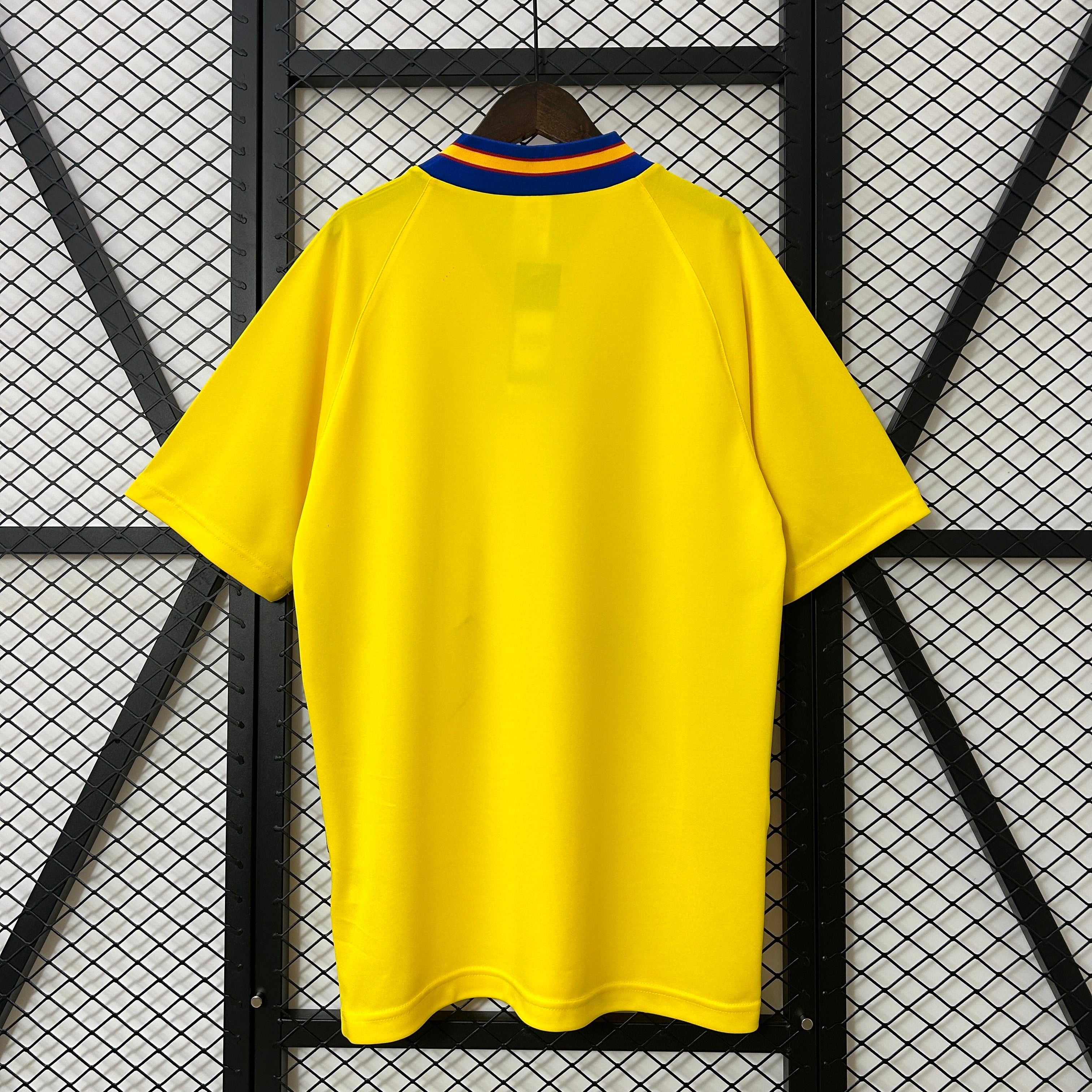 1990s Sweden Retro Football Shirt | Yellow Blue Home