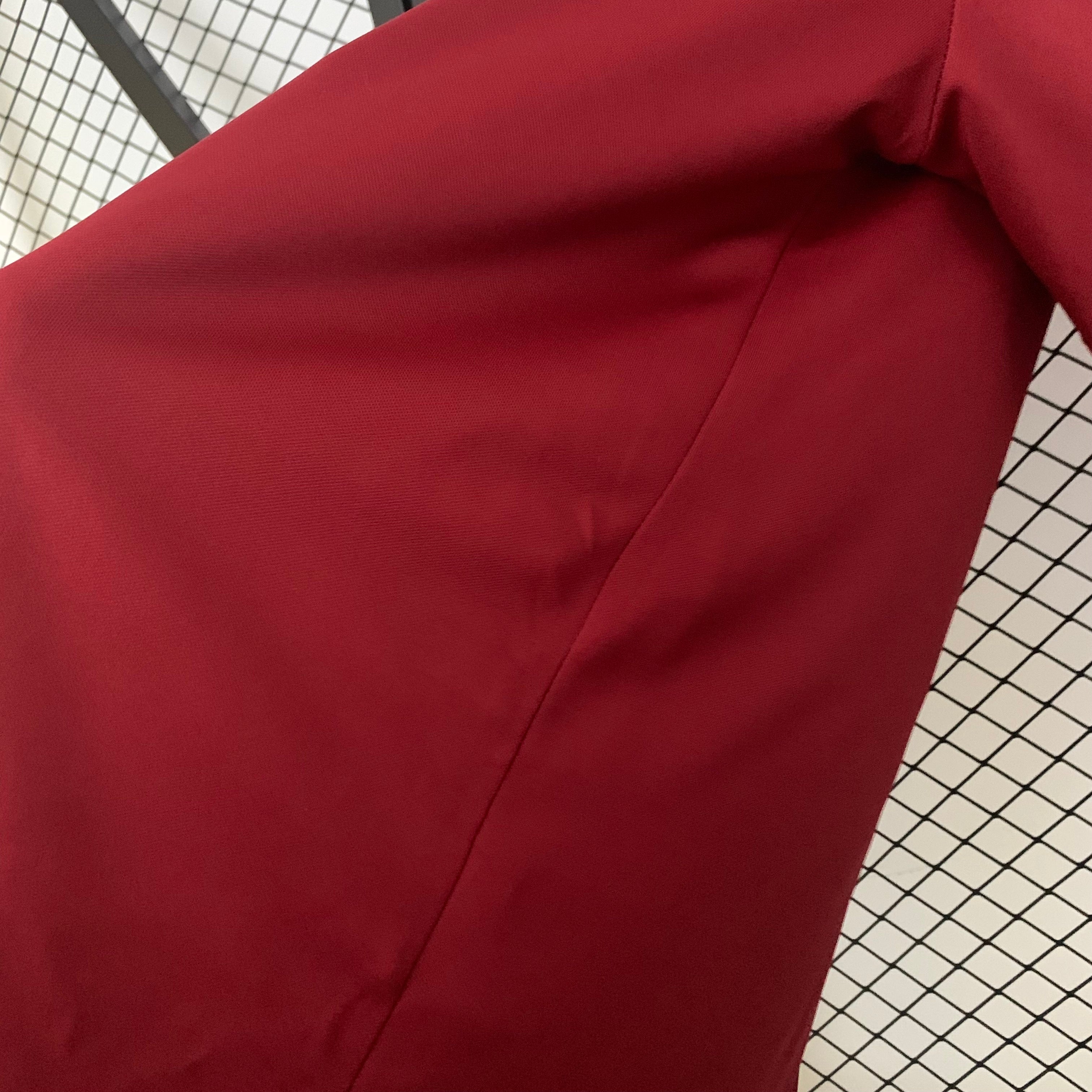 1980s Roma Retro Football Shirt | Maroon Orange Home