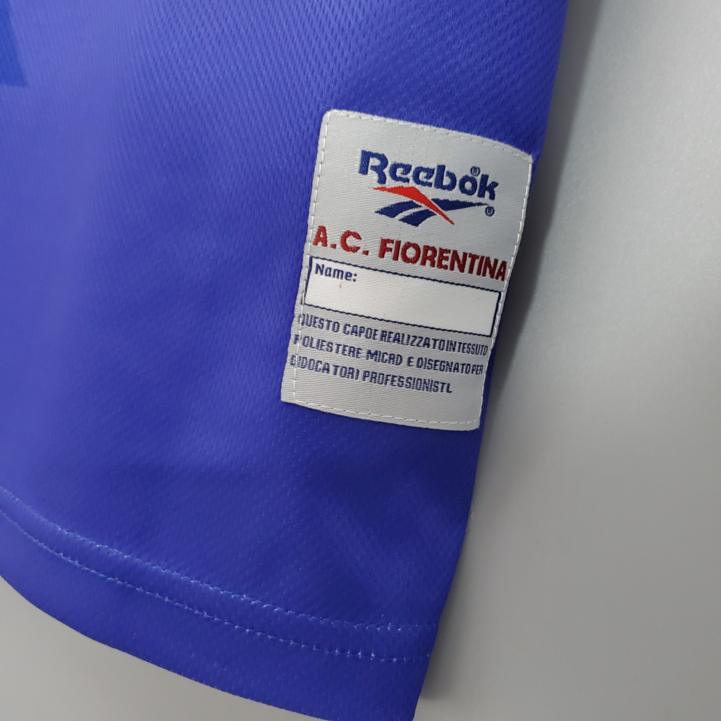 1990s Fiorentina Retro Football Shirt | Blue White Home