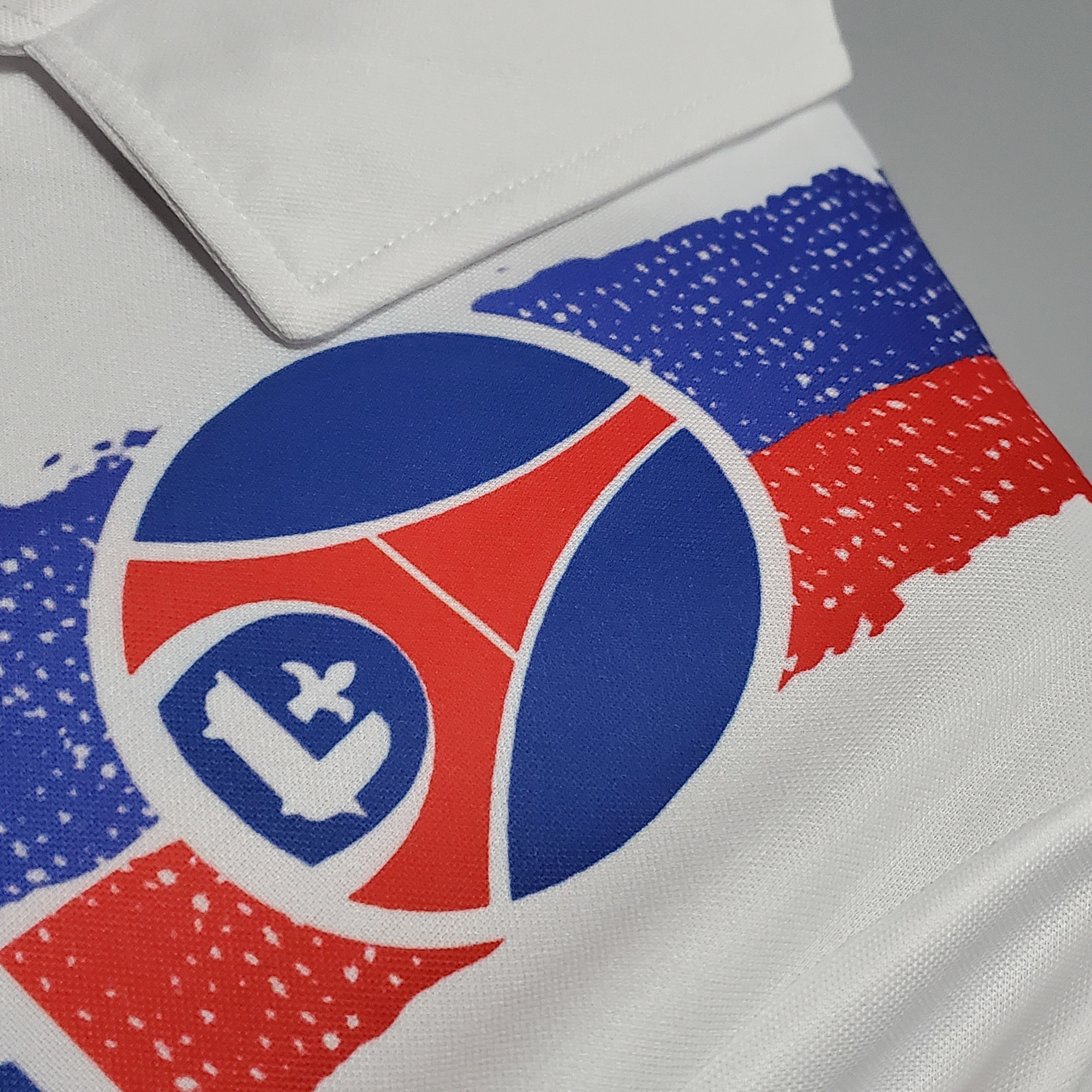 90s Paris Saint-Germain Retro Football Shirt | White Blue Home
