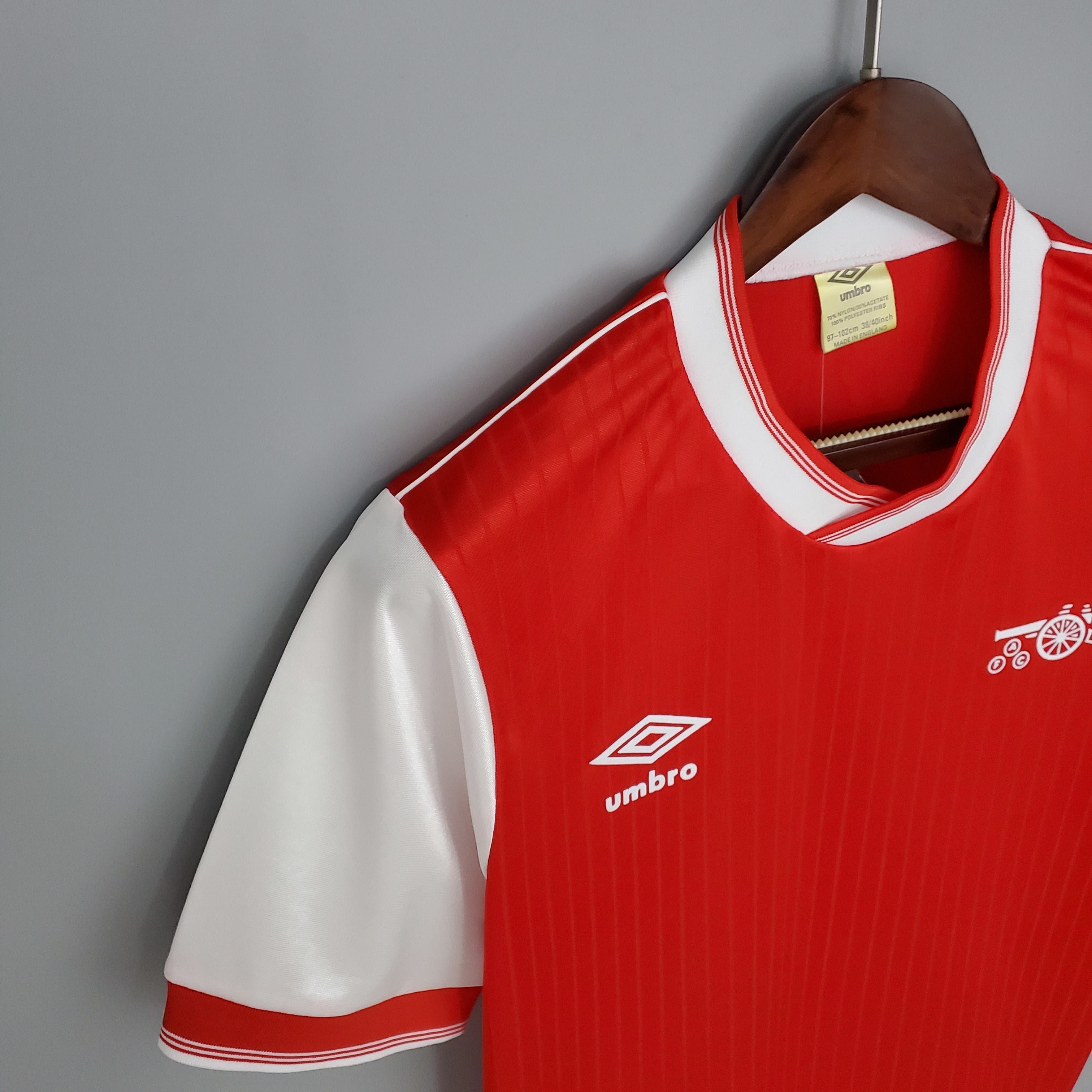 1980s Arsenal Retro Football Shirt | Red White Home