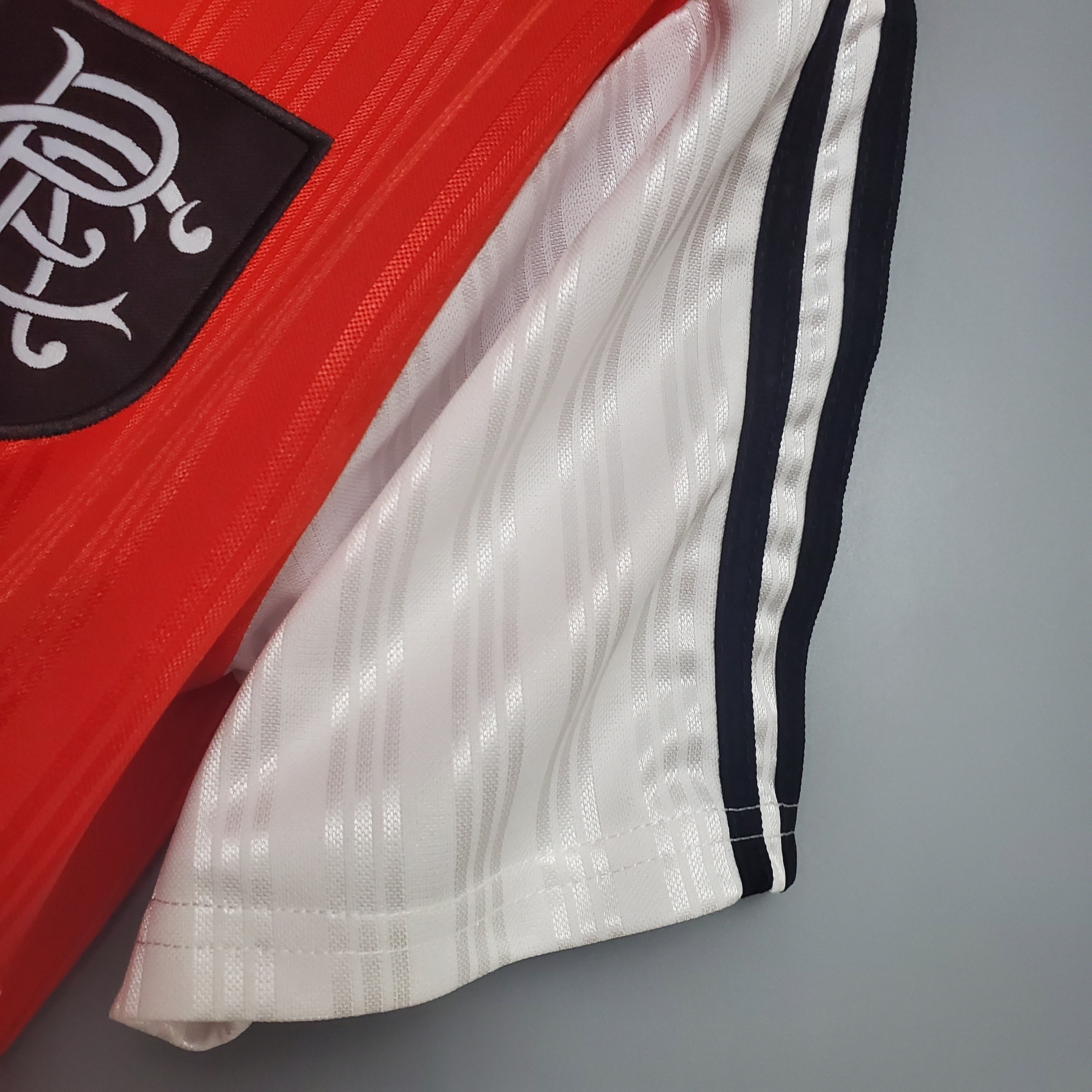 1990s Rangers Retro Football Shirt | Red White Home