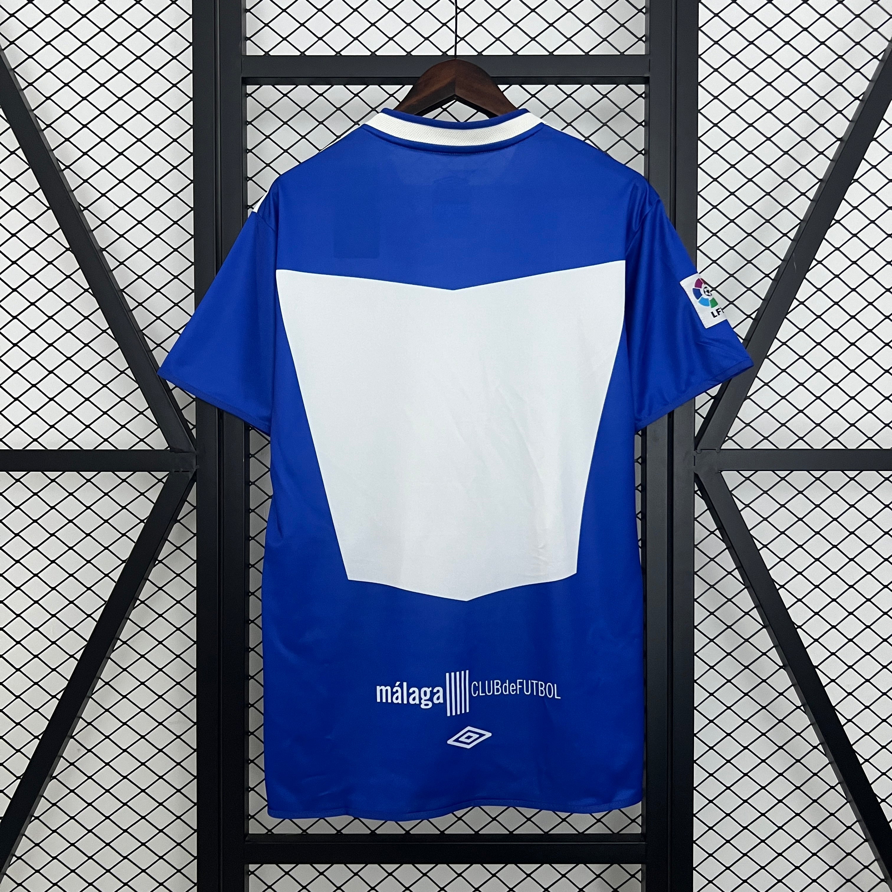 1990s Malaga Retro Football Shirt | Blue White Home