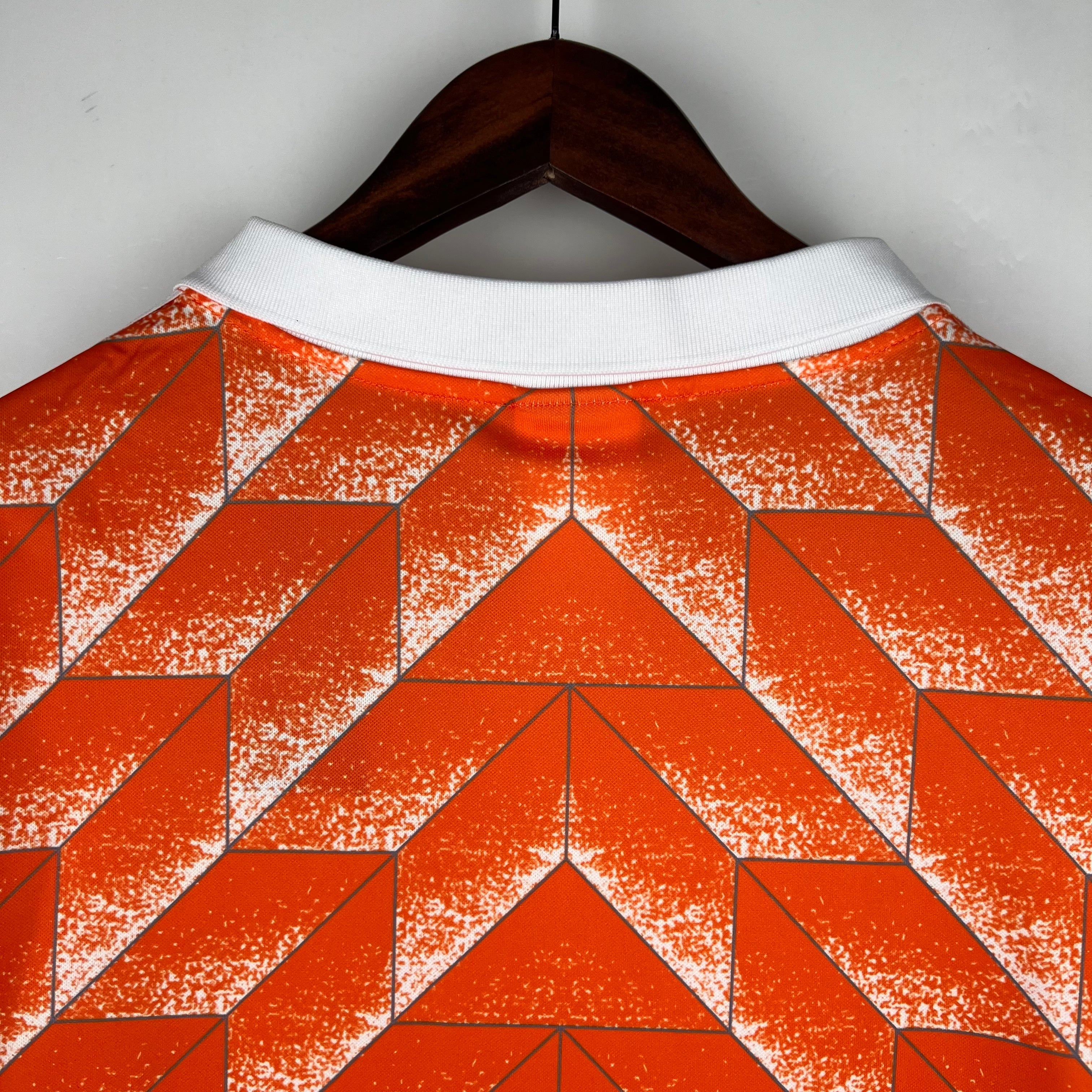 1980s Netherlands Retro Football Shirt | Orange White Home