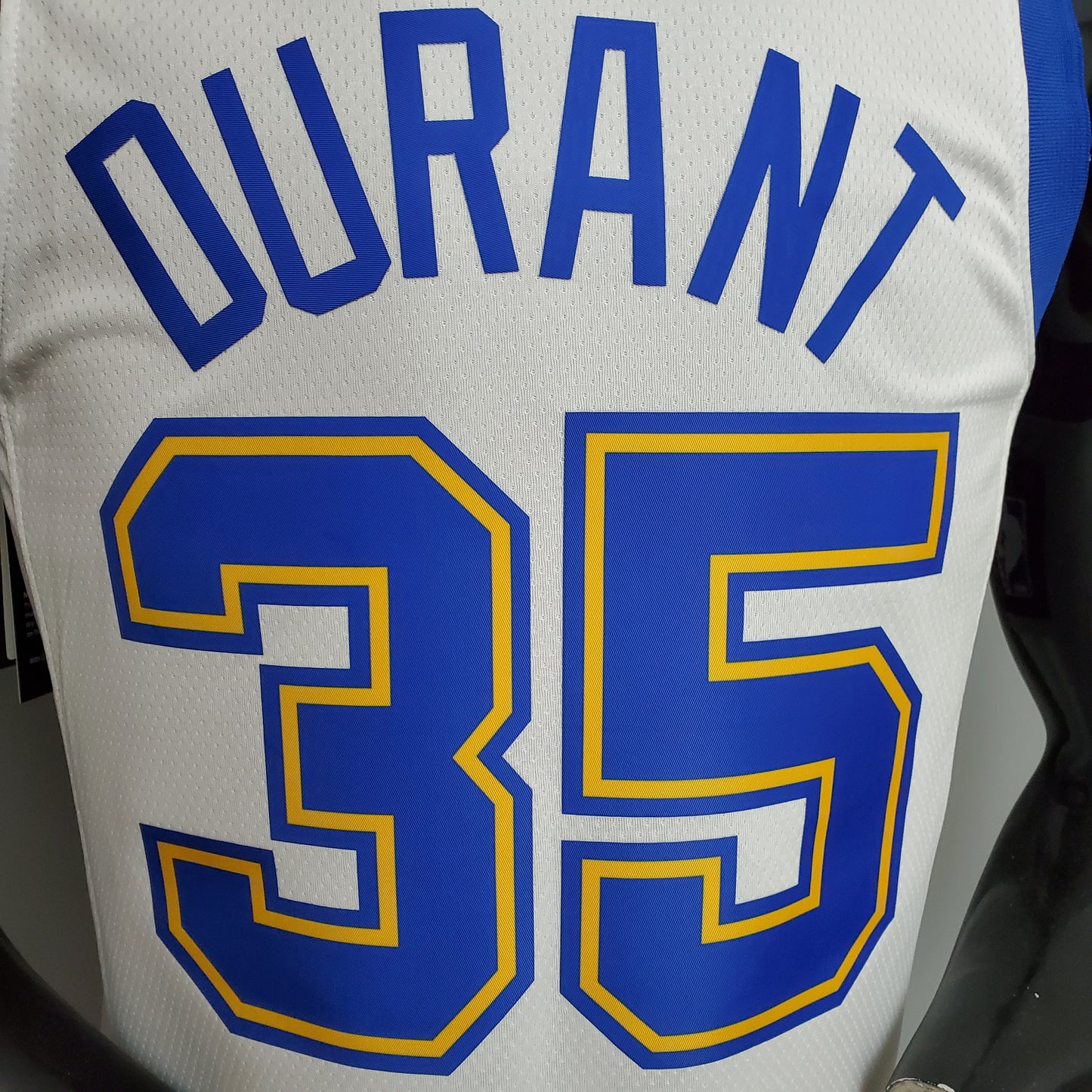 2018 Golden State Durant #35 Retro Basketball Jersey