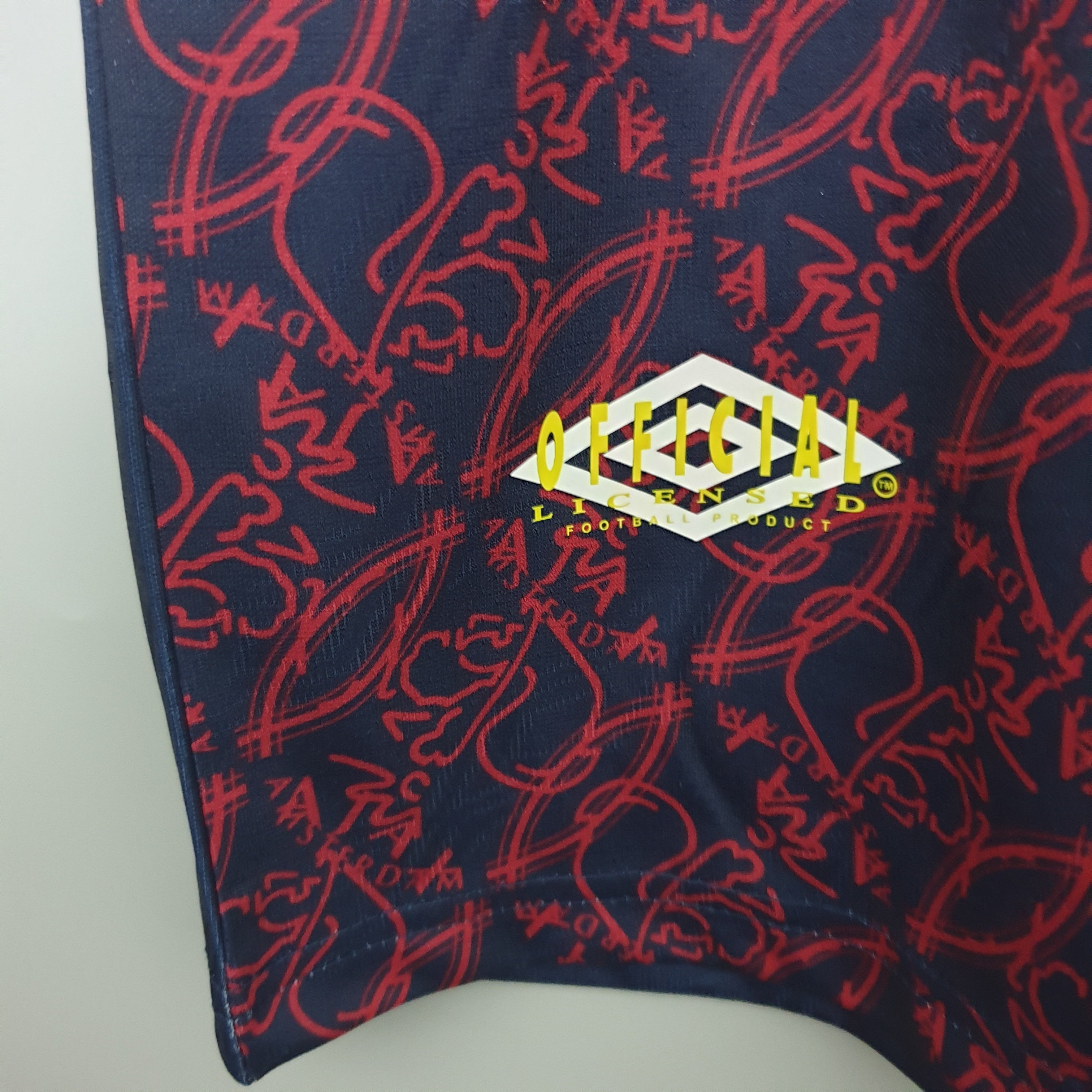 1990s Ajax Retro Football Shirt | Navy Red Home