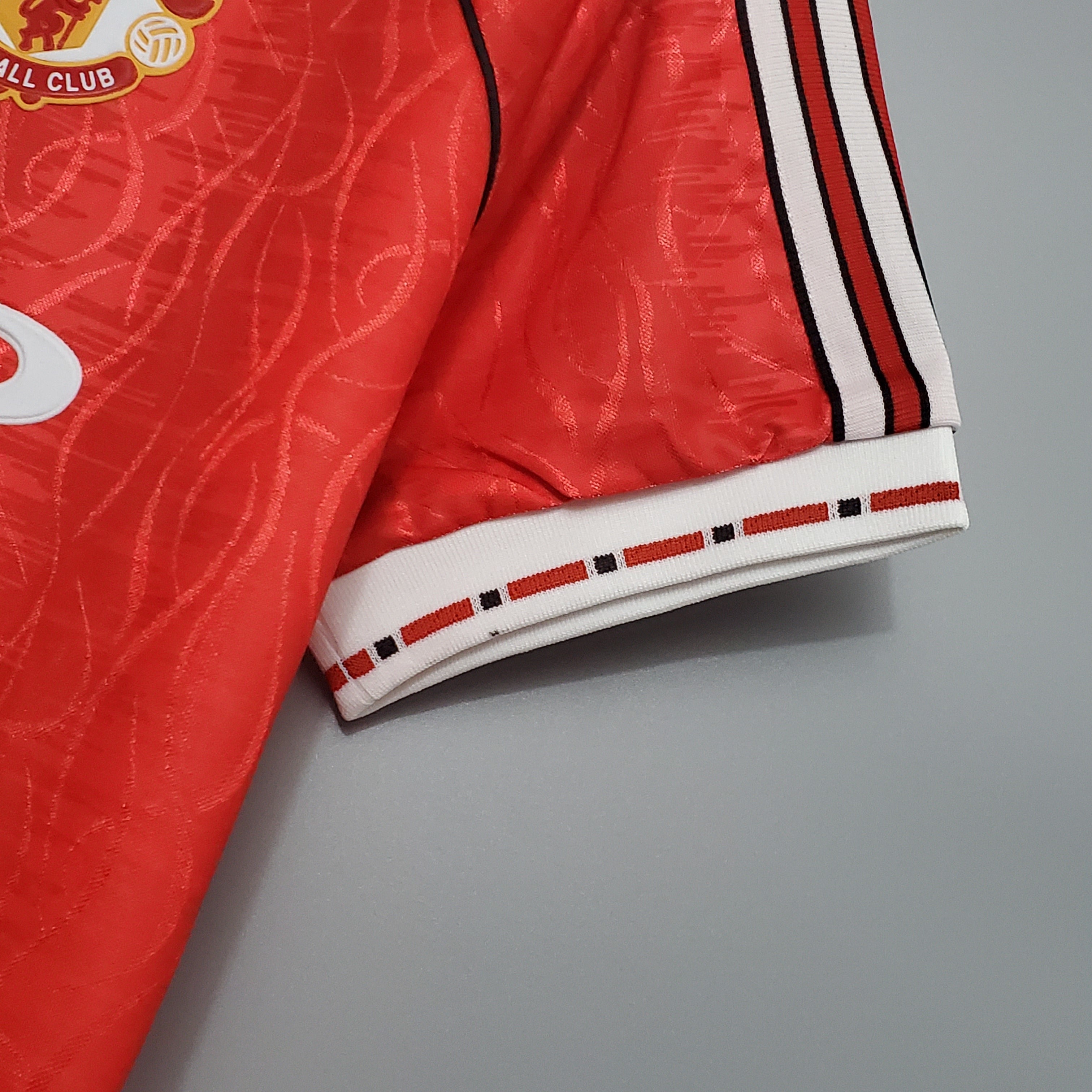 1990s Manchester United Retro Football Shirt | Red White Home