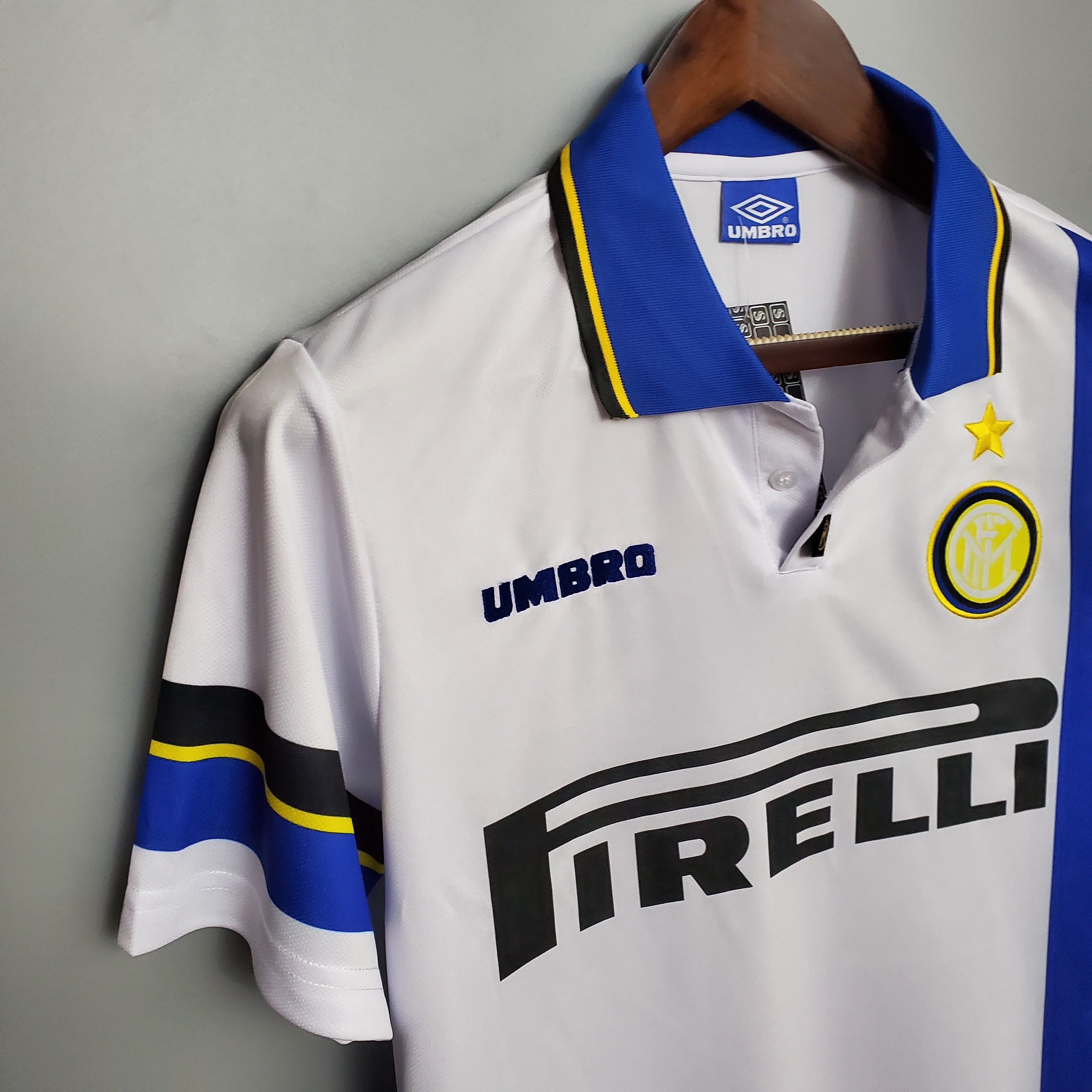 1990s Inter Milan Retro Football Shirt | White Blue Home