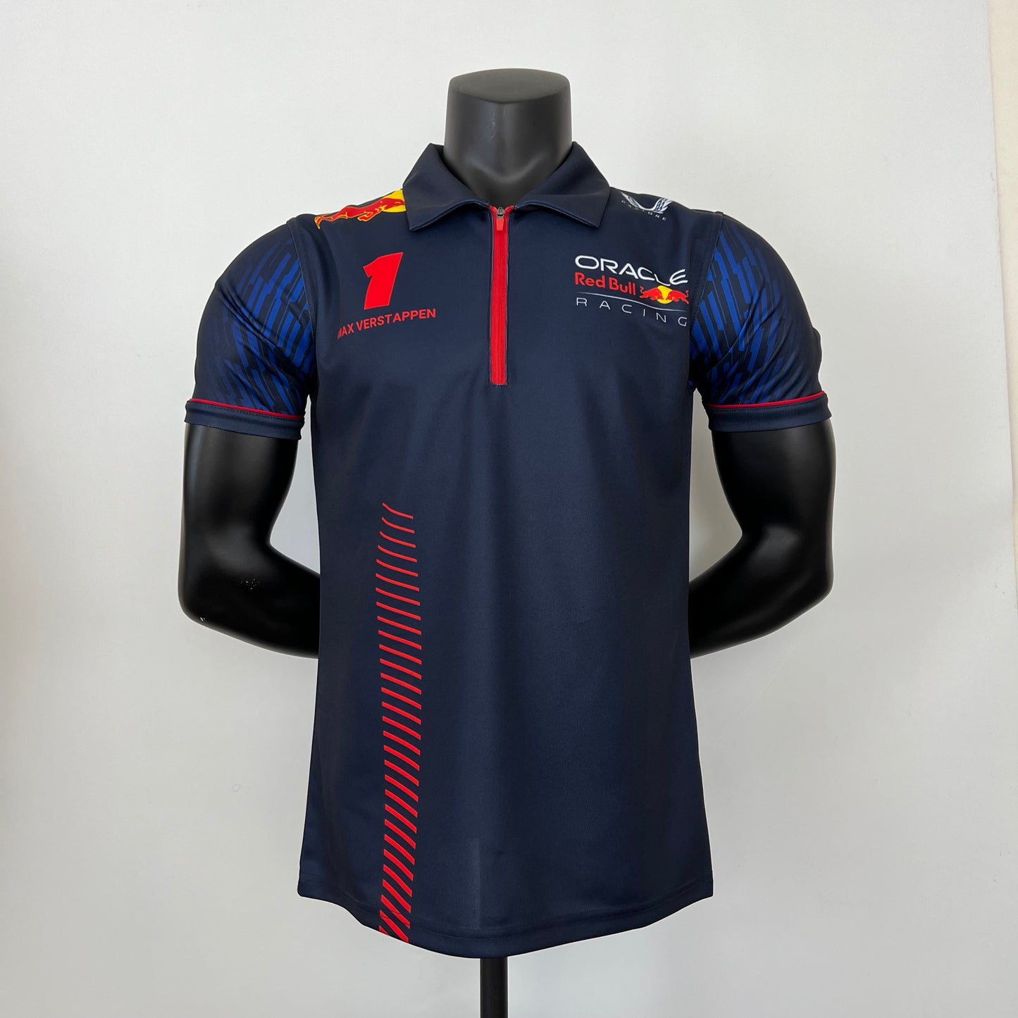 Red Bull Racing F1 2023 Player Fit Polo – Max Verstappen #1 | Navy Blue