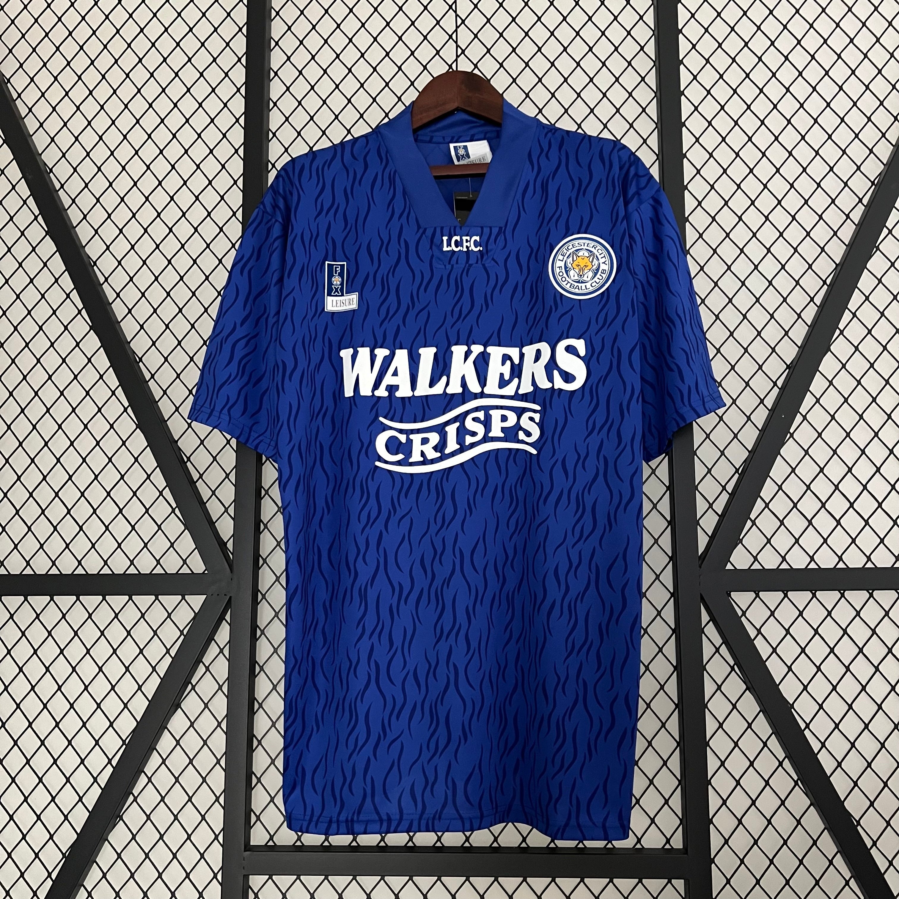 1990s Leicester City Retro Football Shirt | Blue White Home