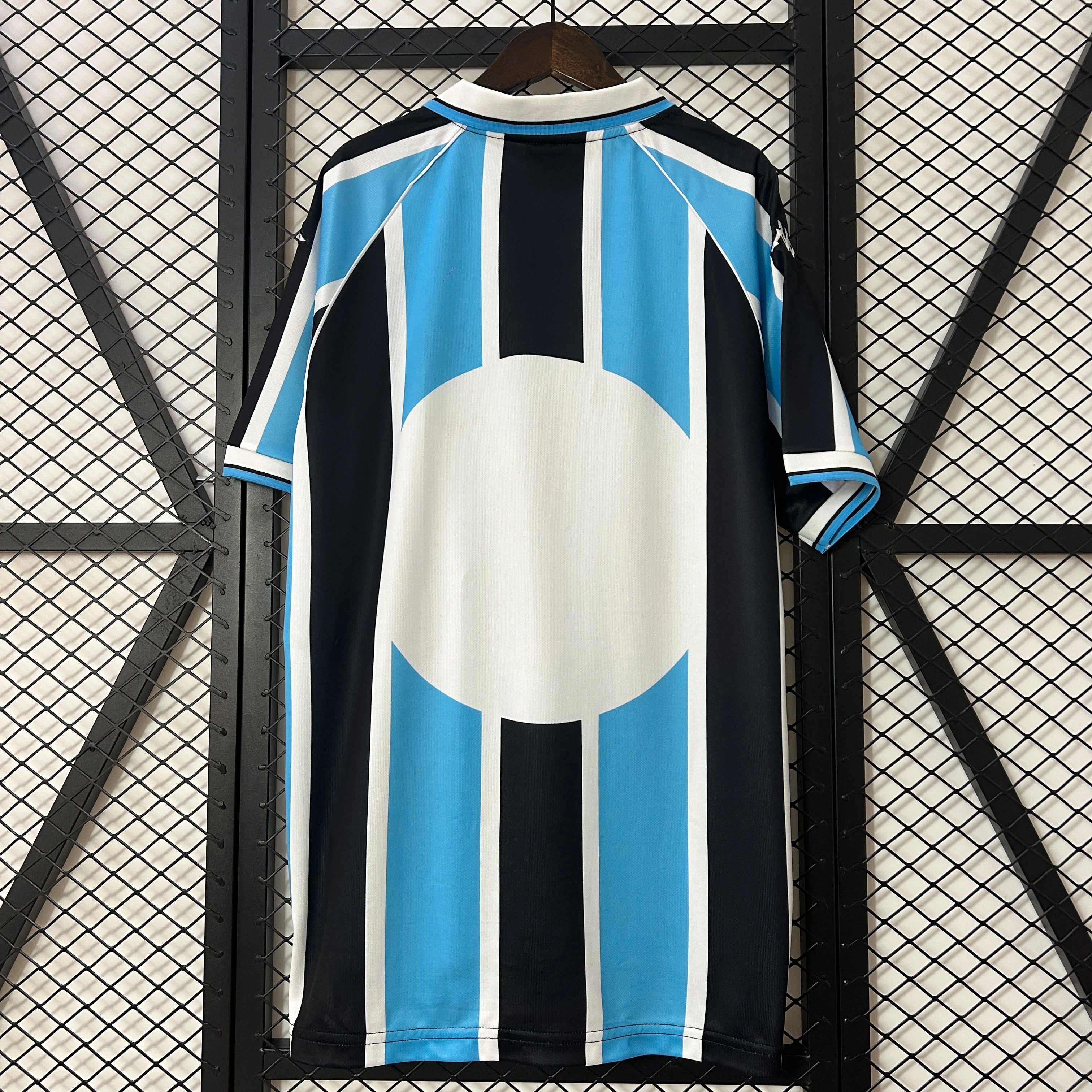 1990s Gremio Retro Football Shirt | Blue Black Home
