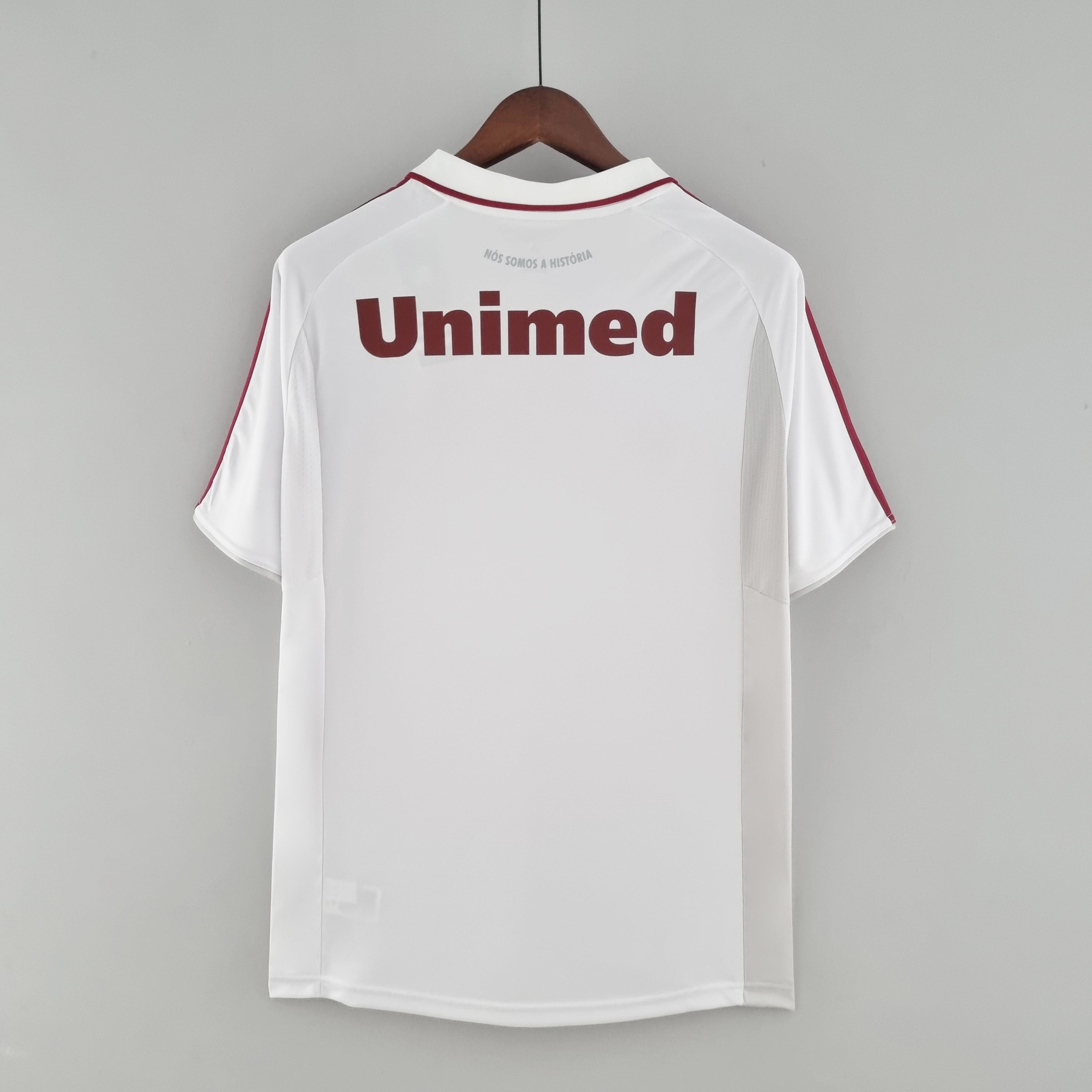 2010s Fluminense Retro Football Shirt | White Burgundy Home
