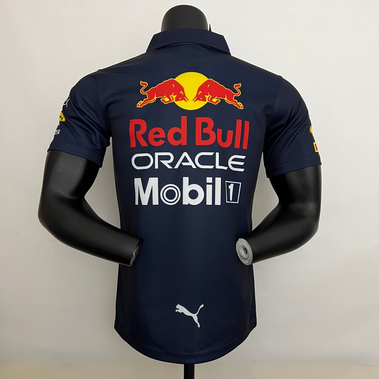 Red Bull Racing F1 2023 Polo – Player Fit – Oracle Sergio Perez #11 | Navy Blue