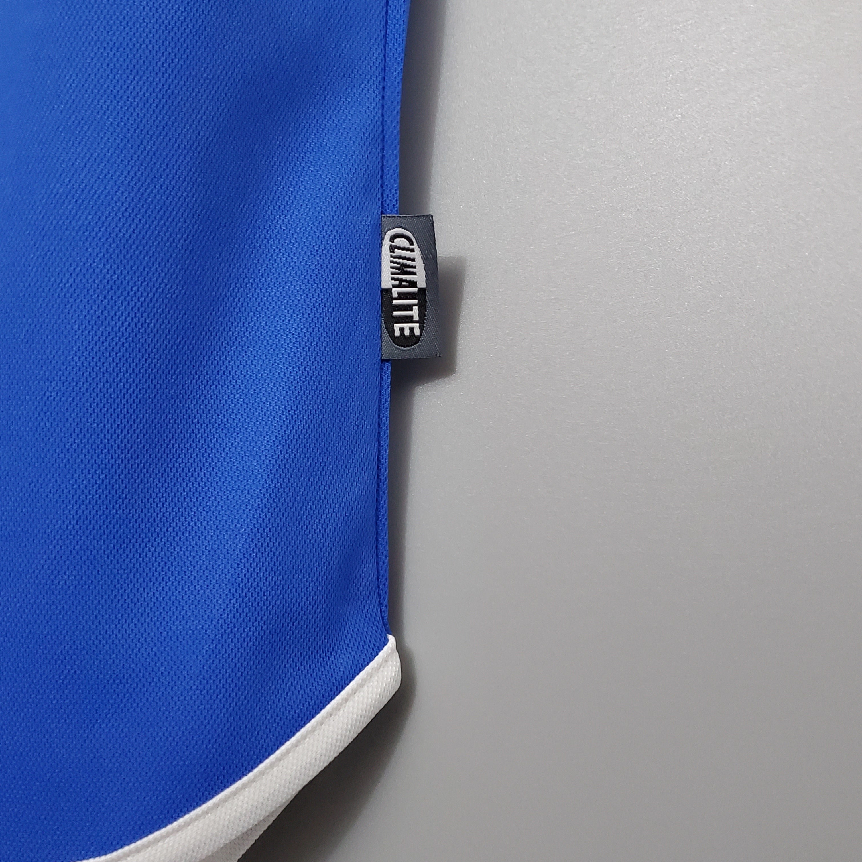 1990s France Retro Football Shirt | Blue Red Home