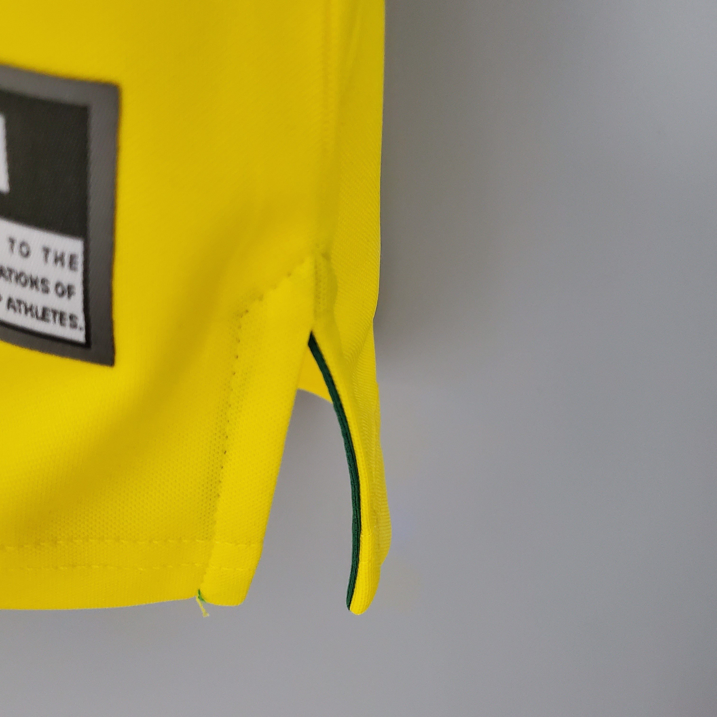 1990s Brazil Retro Football Shirt | Yellow Green Home