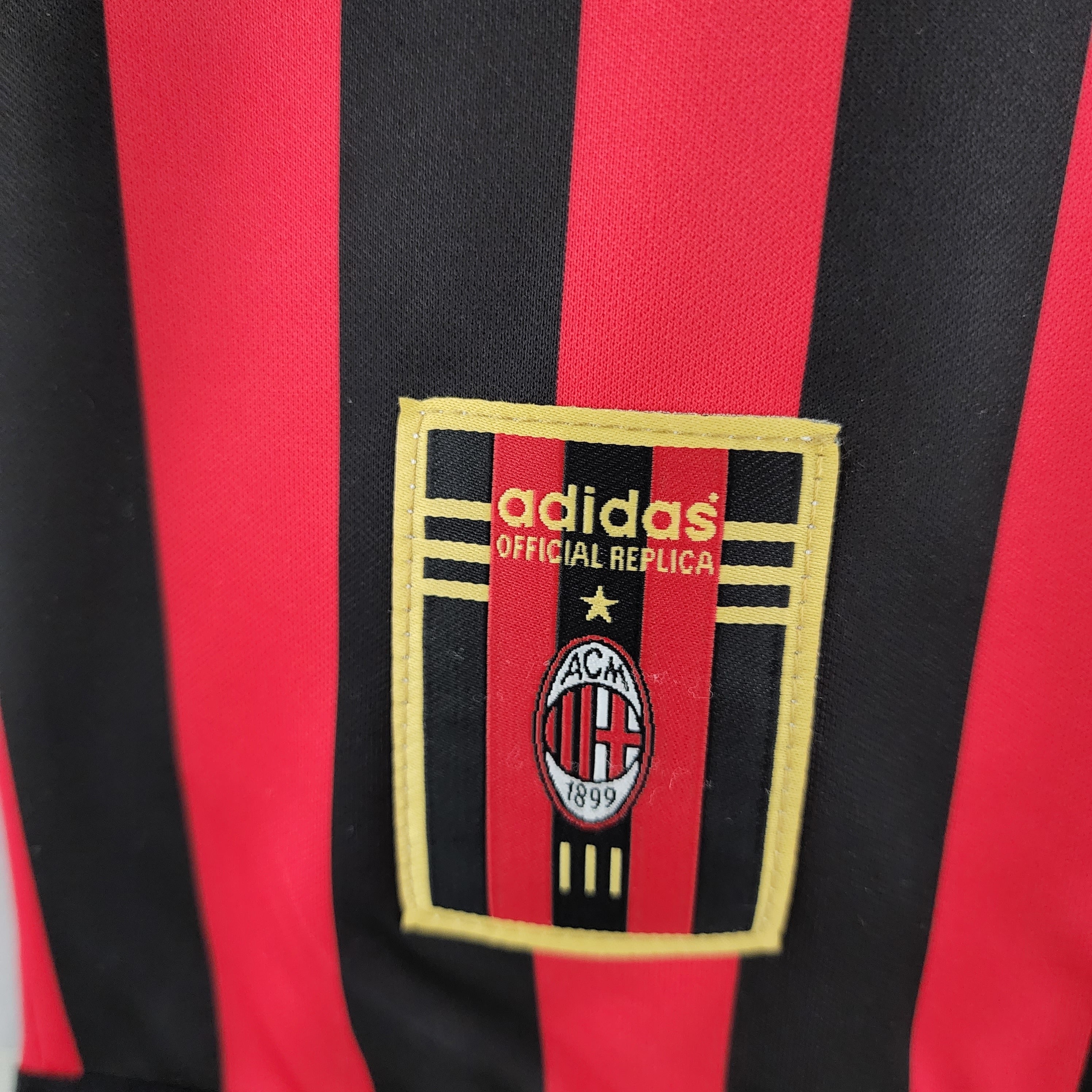 1990s AC Milan Retro Football Shirt | Red Black Home