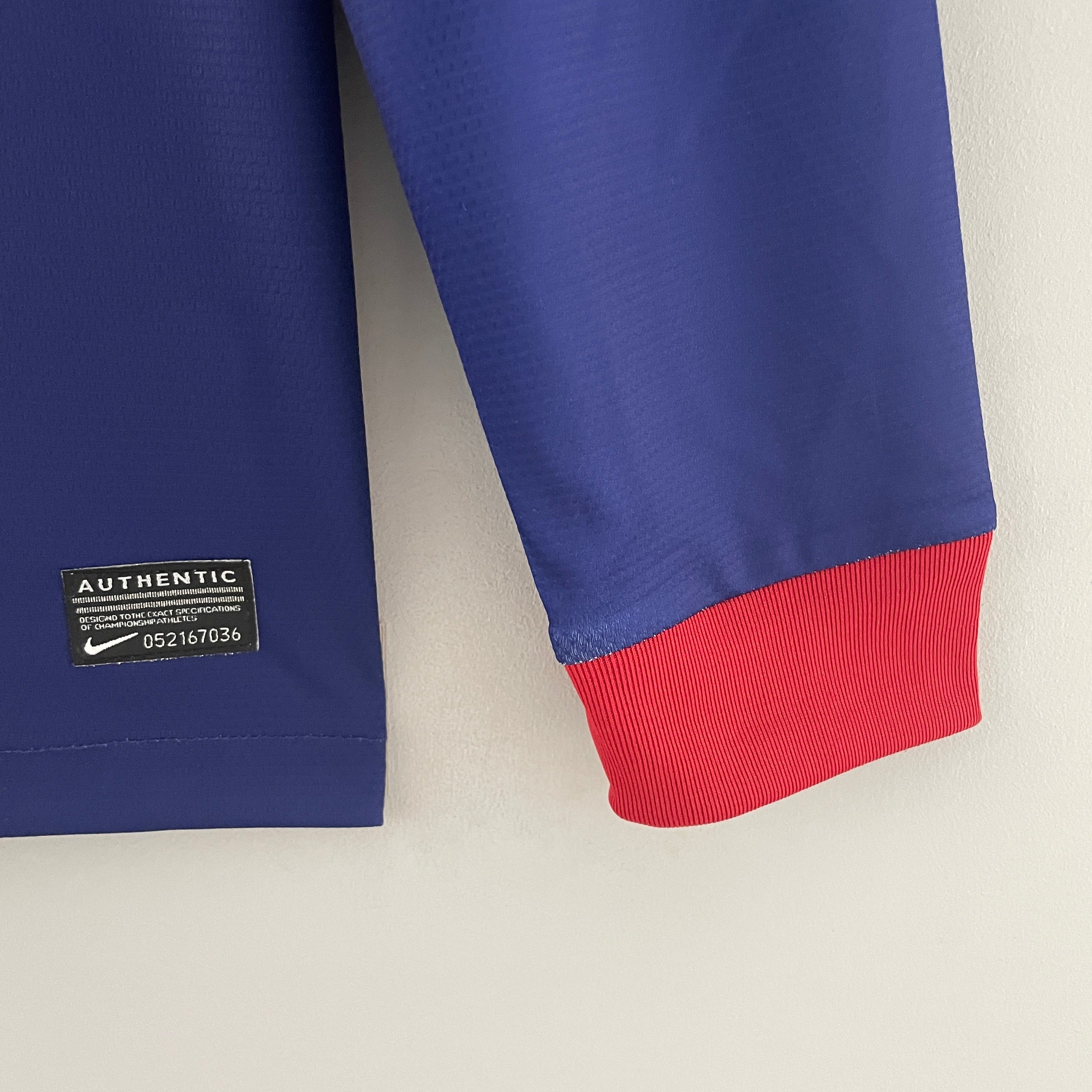 2010s Barcelona Retro Football Shirt | Blue Red Home