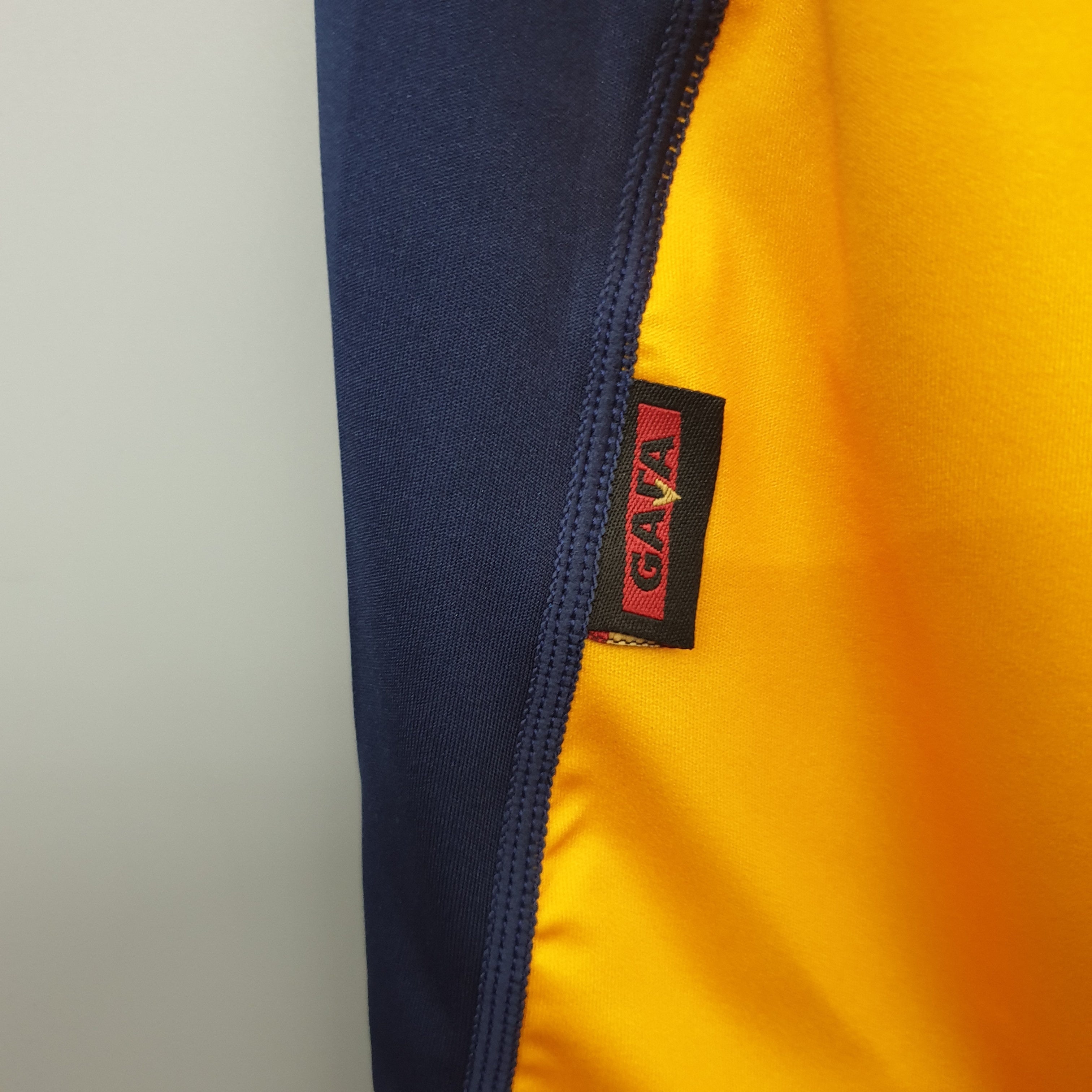 2000s AS Roma Retro Football Shirt | Yellow Red Home