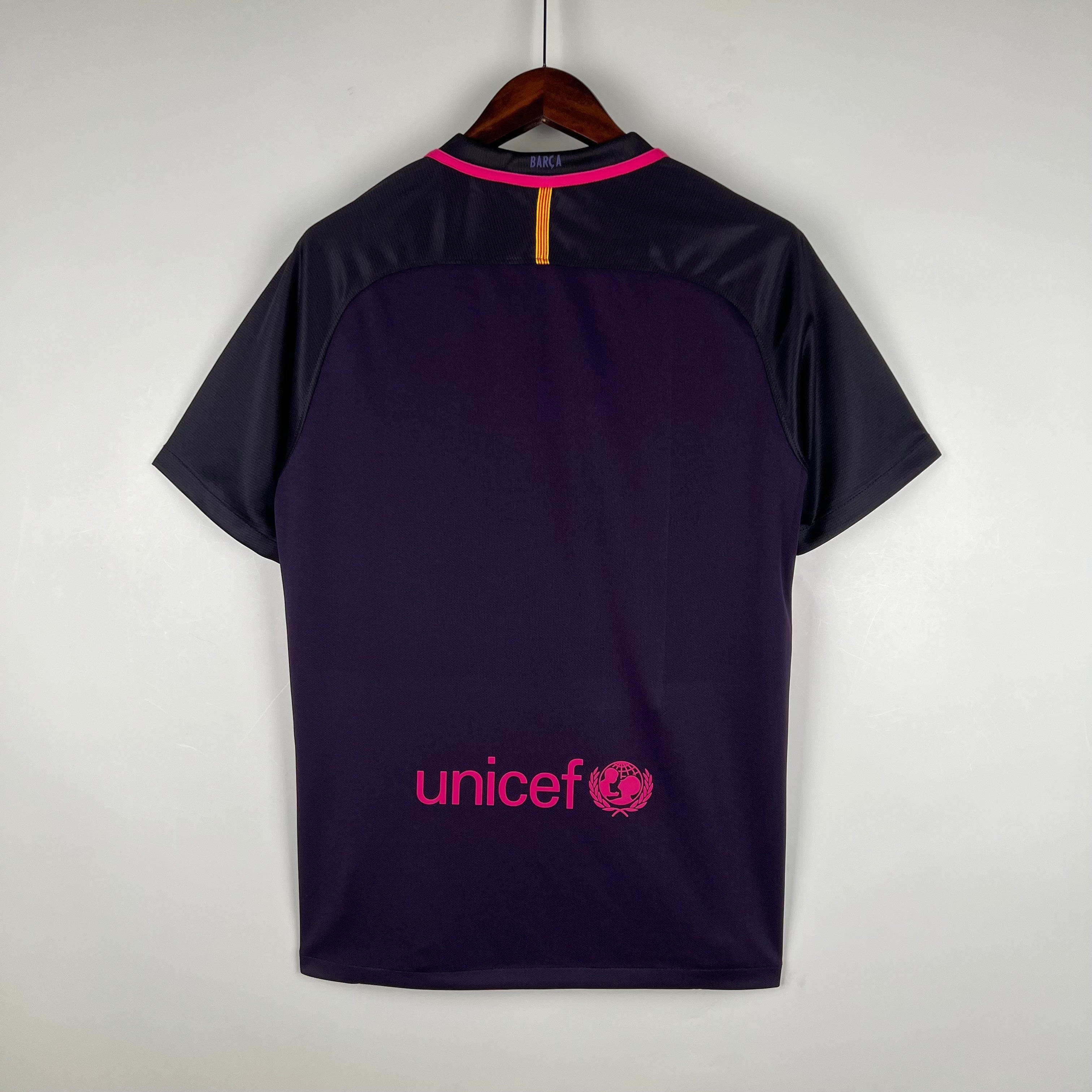 2010s Barcelona Retro Football Shirt | Purple Black Away