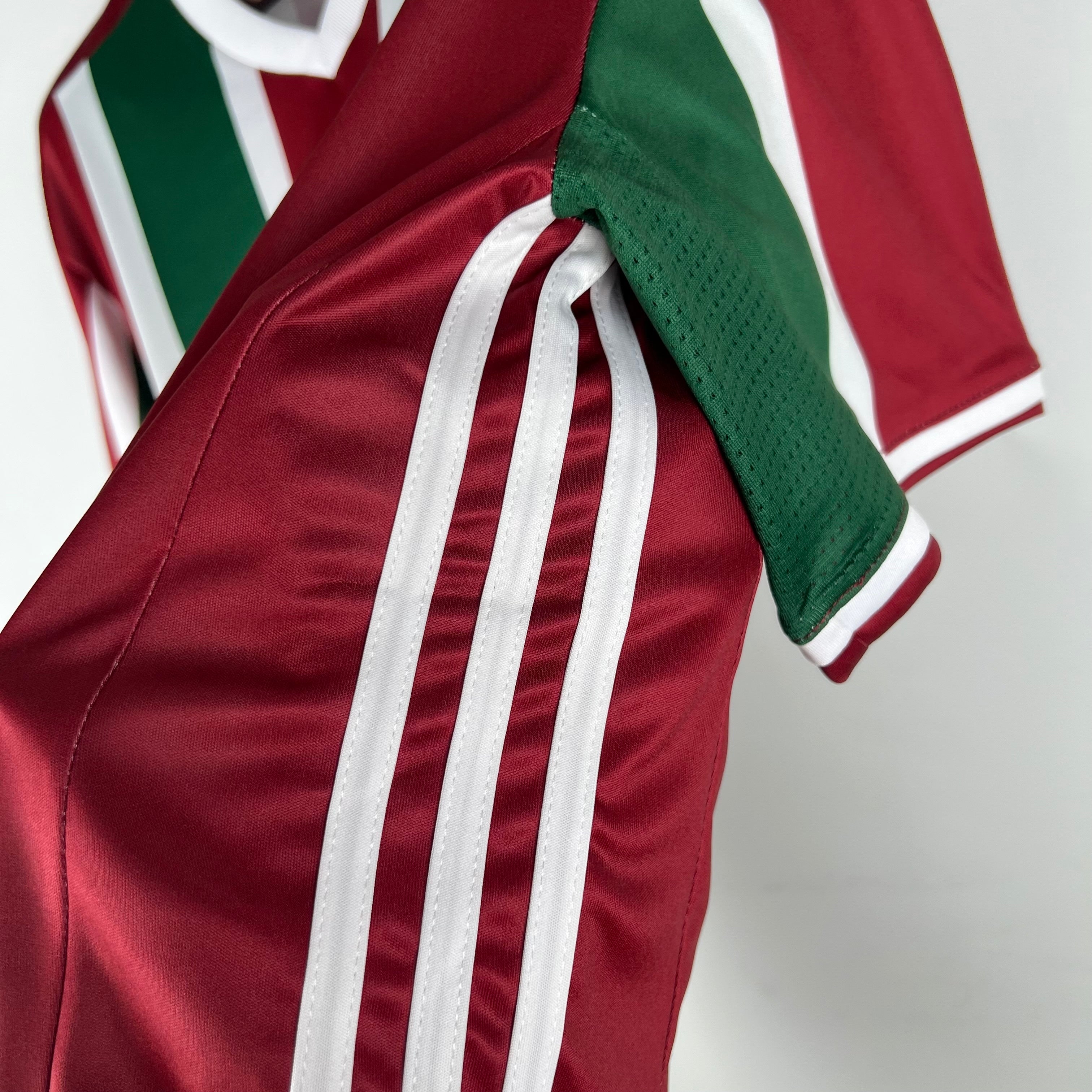 1990s Fluminense Retro Football Shirt | Maroon Green Home