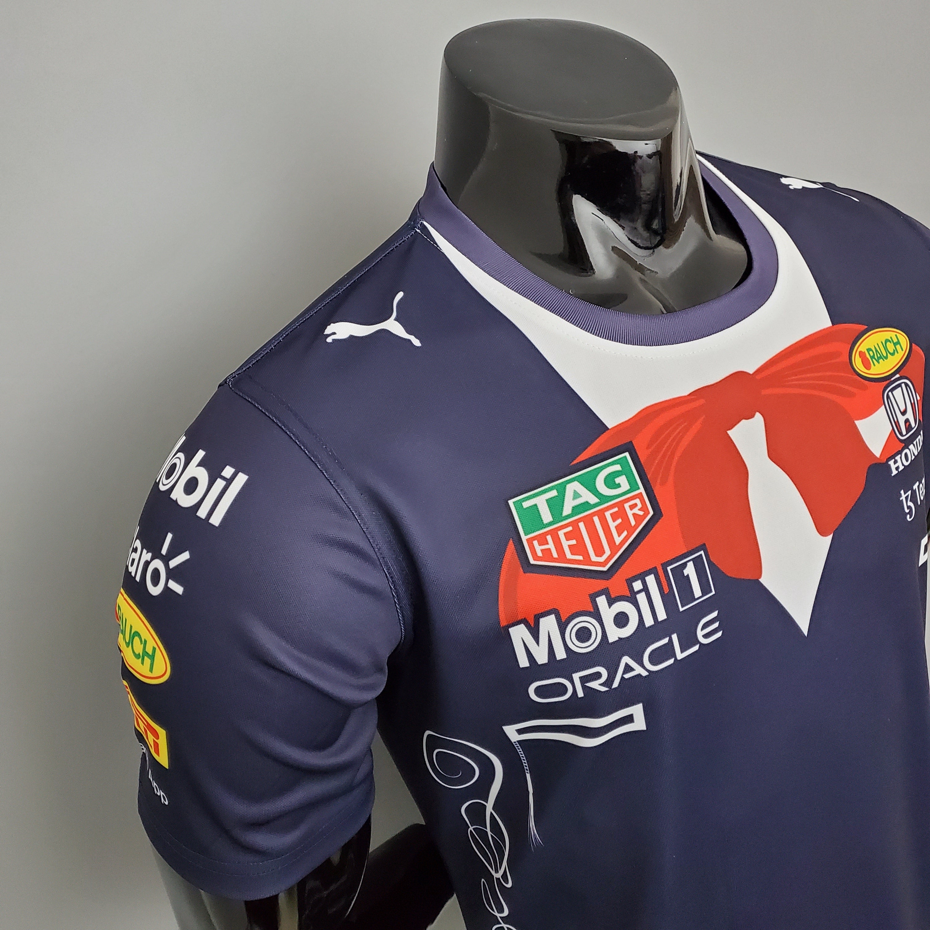 Red Bull Racing F1 2023 Player Fit T-Shirt – Max Verstappen #1 Honda | Navy Blue