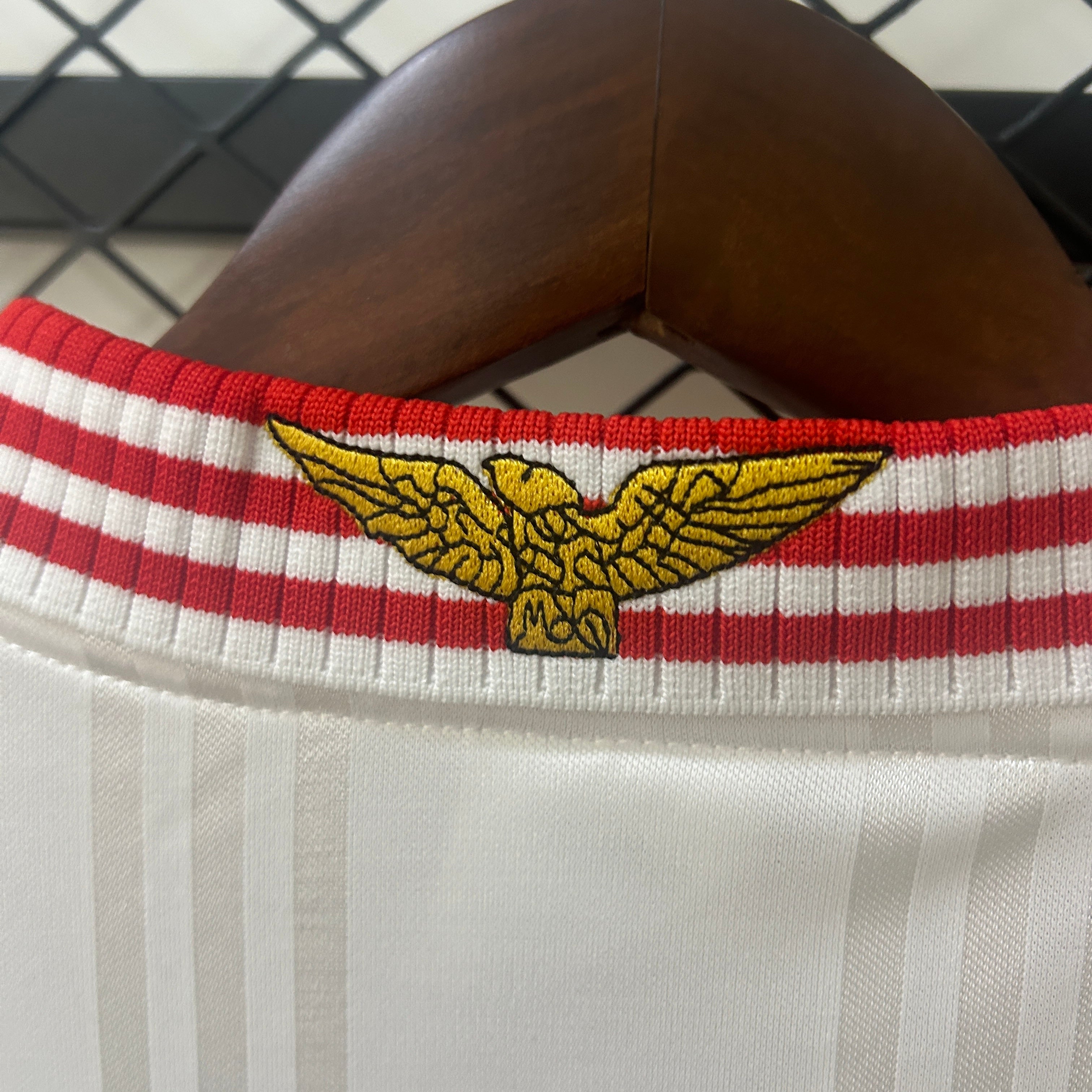 1990s Benfica Retro Football Shirt | White Red Home