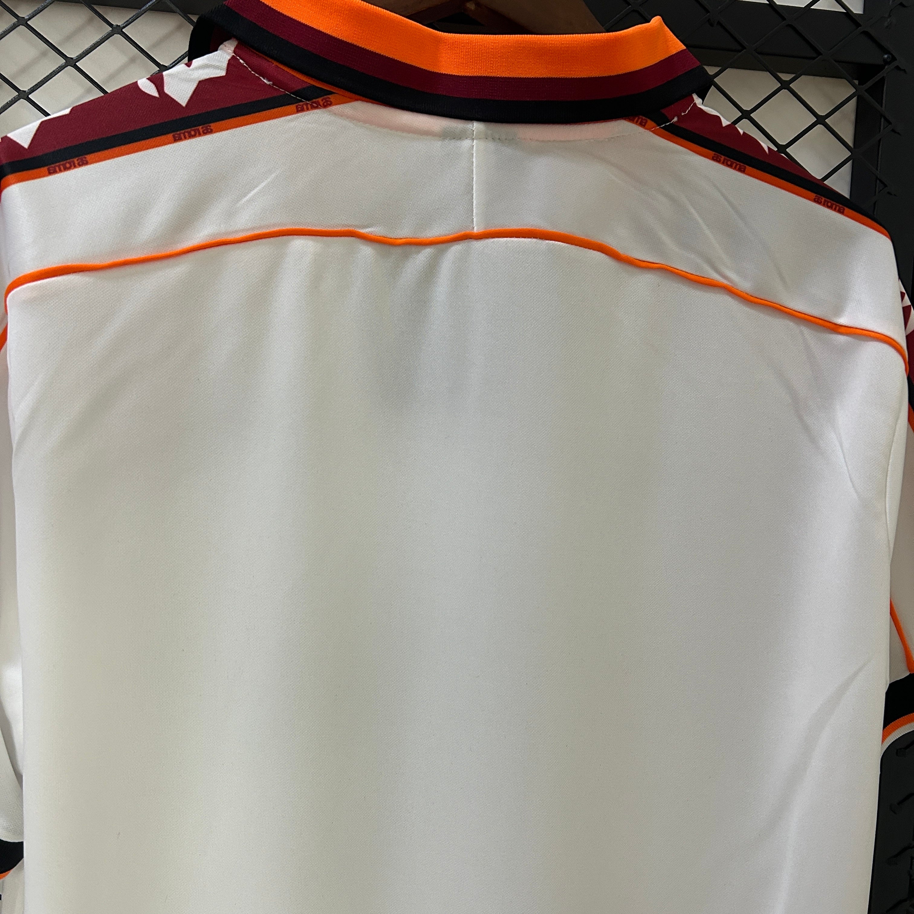 1990s AS Roma Retro Football Shirt | White Burgundy Home