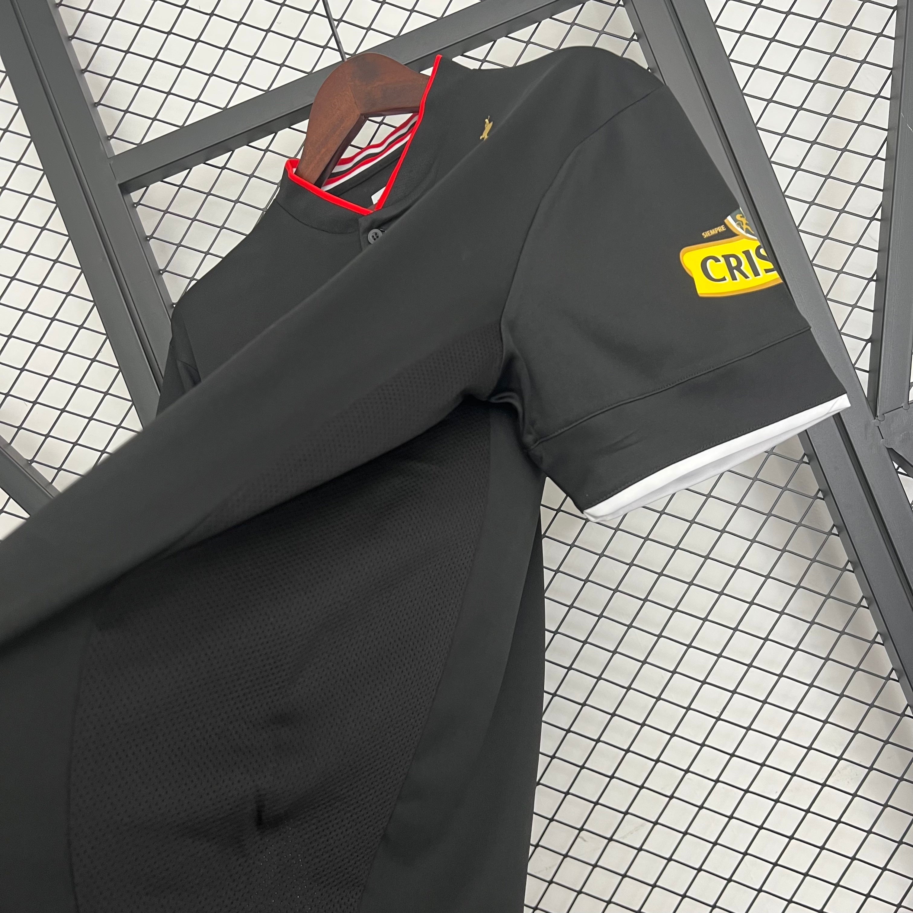 2010s Colo Colo Retro Football Shirt | Black Yellow Home