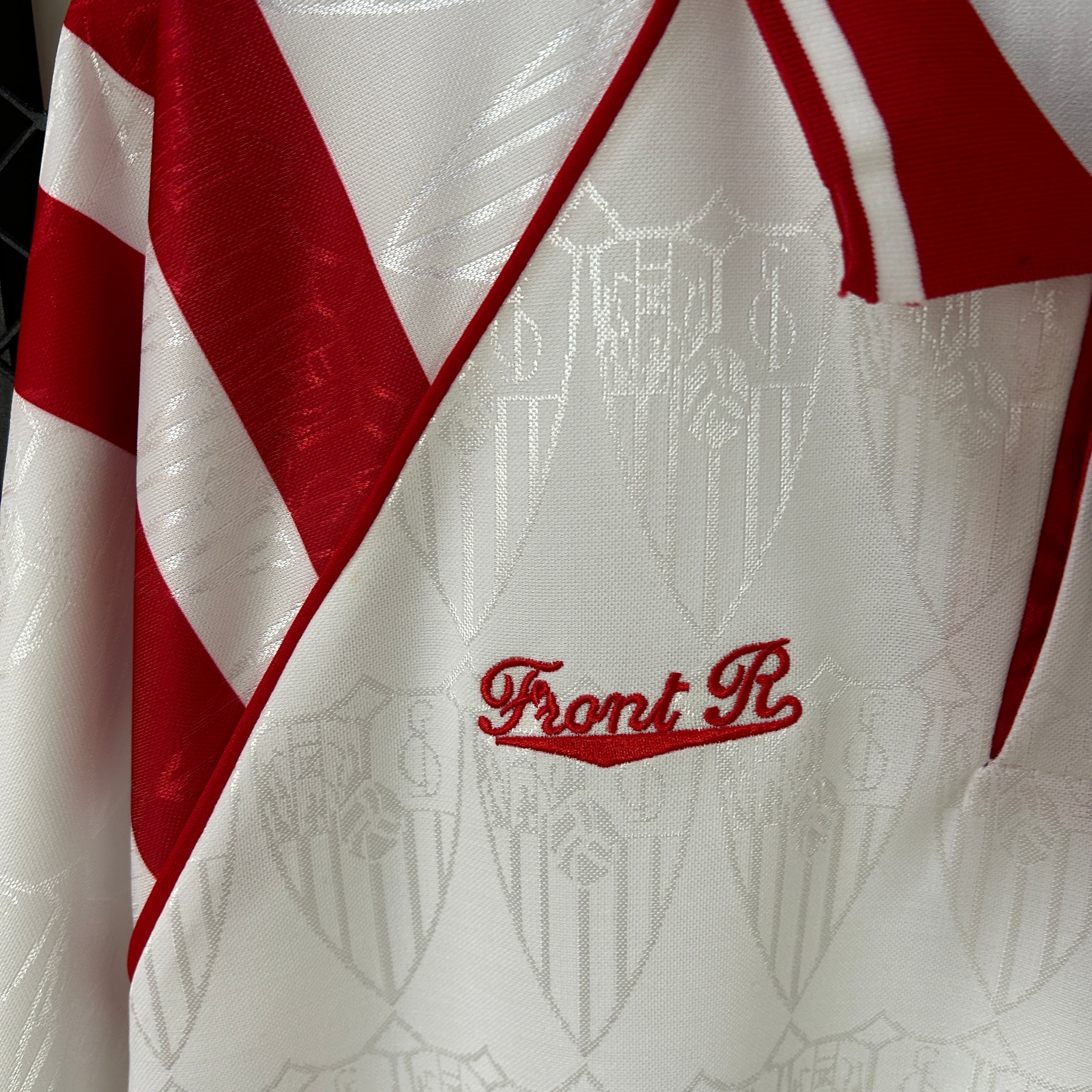 1990s Sevilla Retro Football Shirt | White Red Home