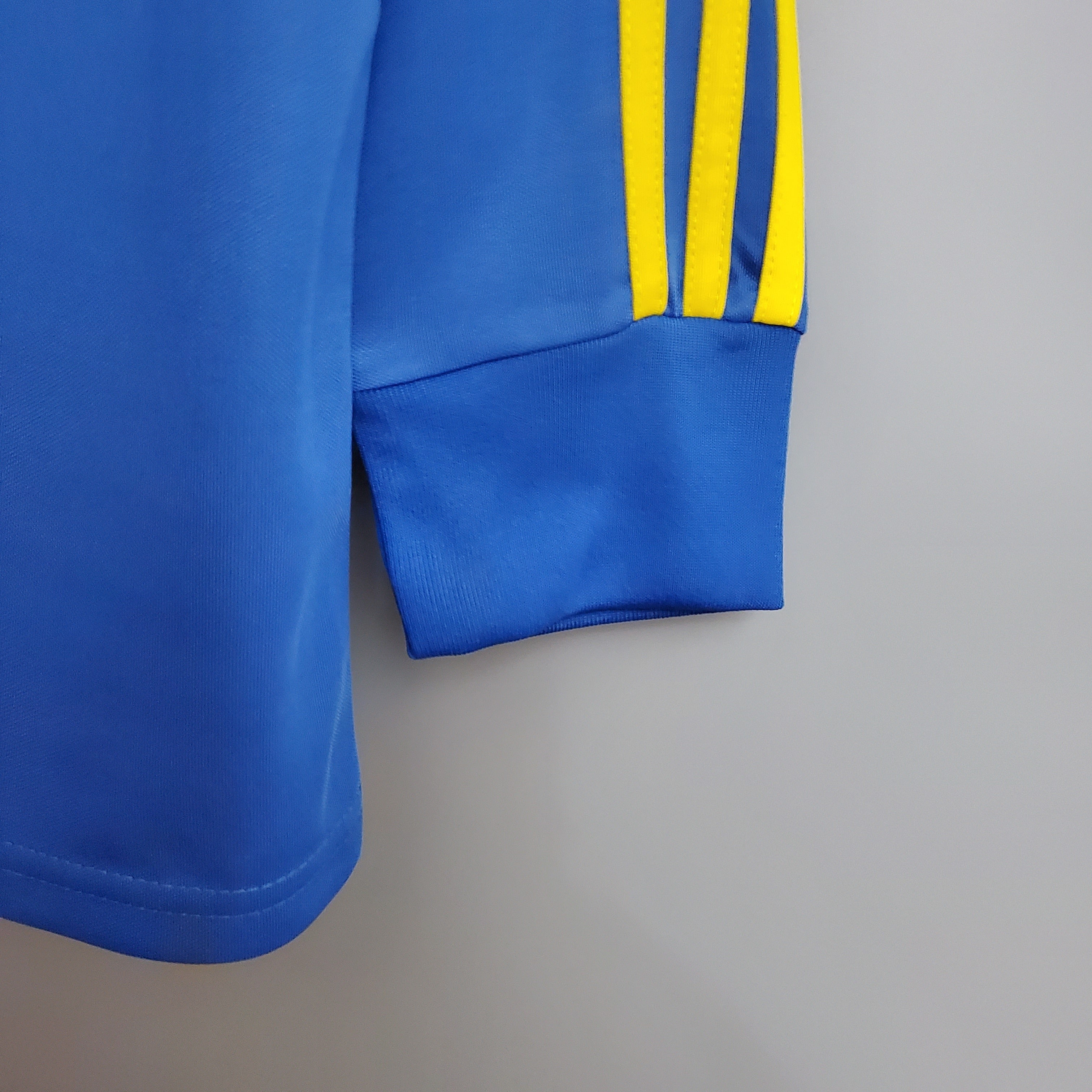 1980s Retro Football Shirt | Blue Yellow Training