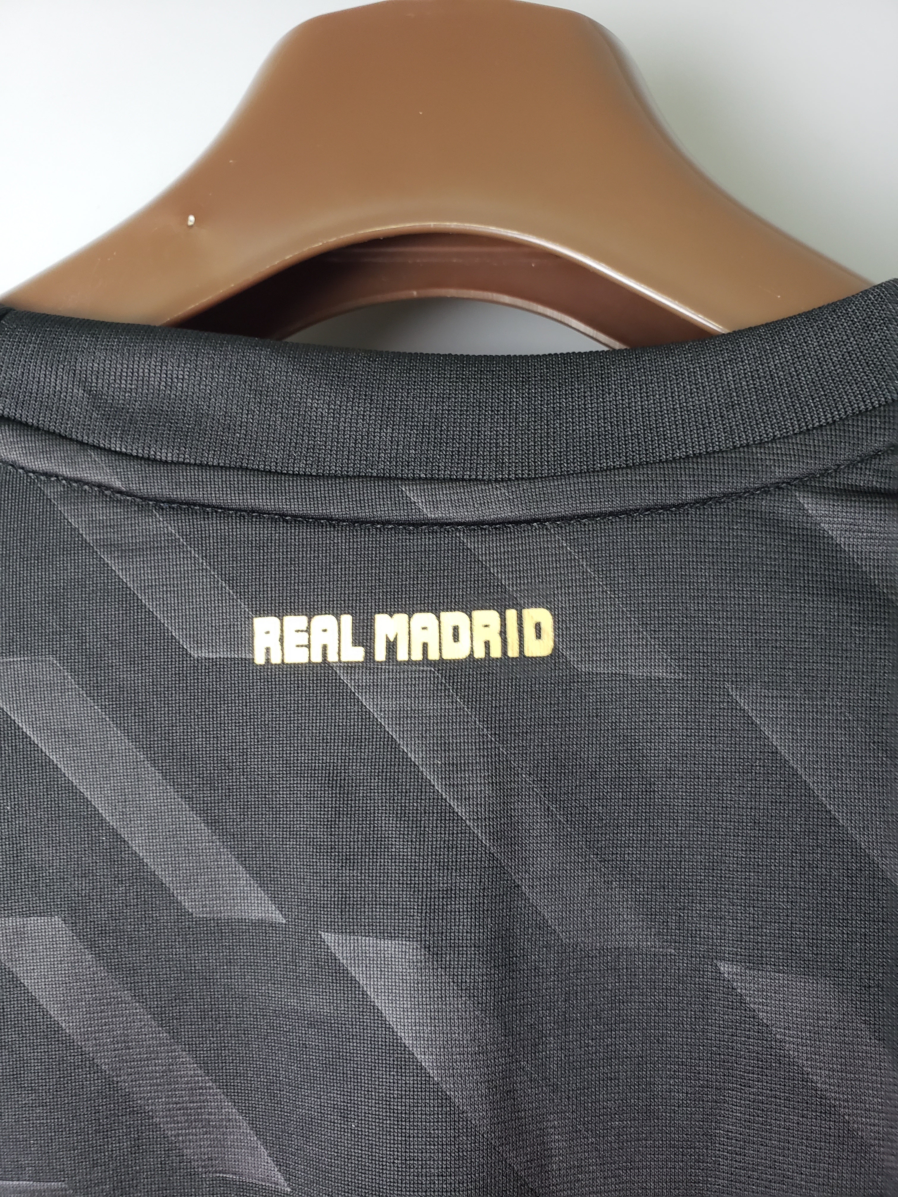 2010s Real Madrid Retro Football Shirt | Black Gold Home
