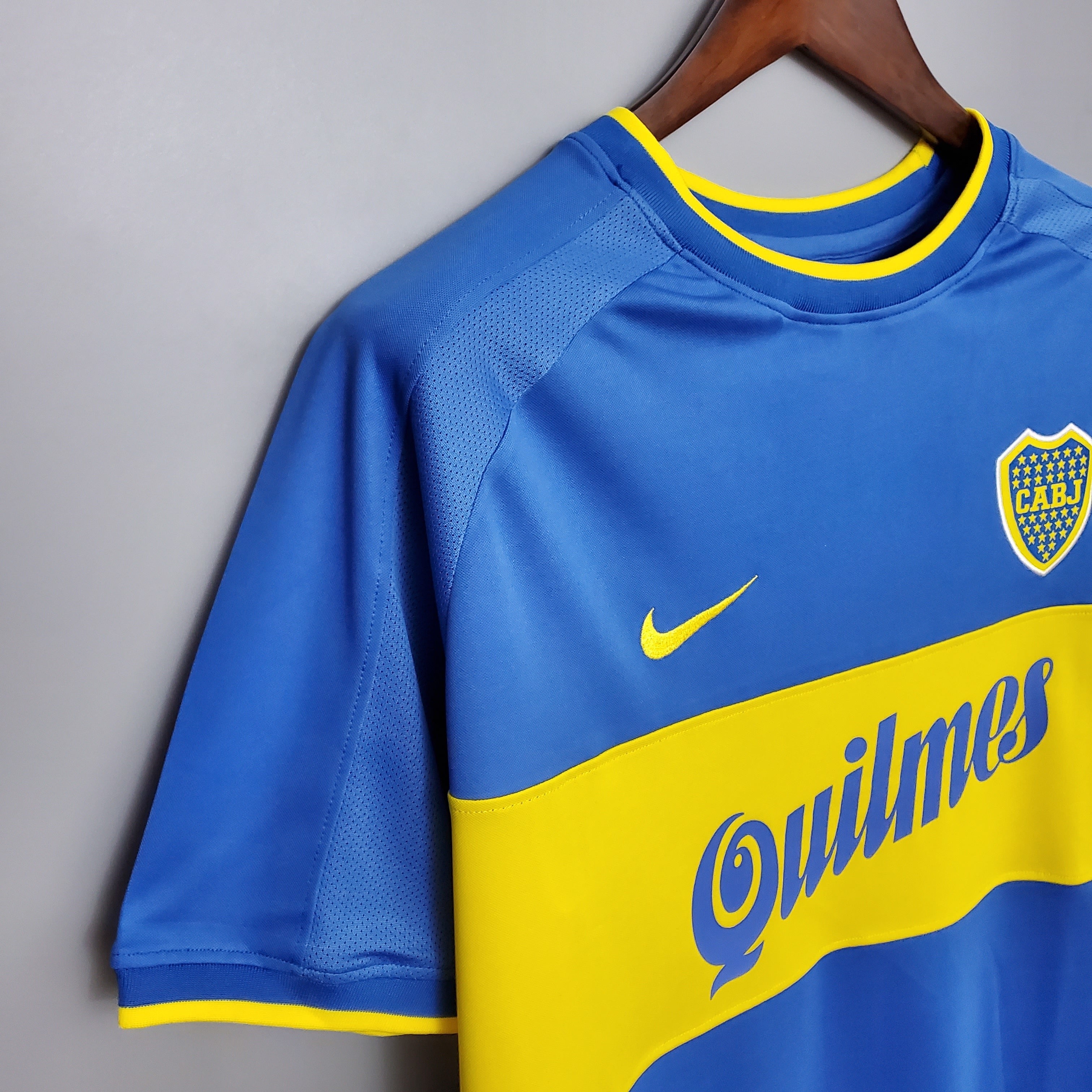 1990s Boca Juniors Retro Football Shirt | Blue Yellow Home