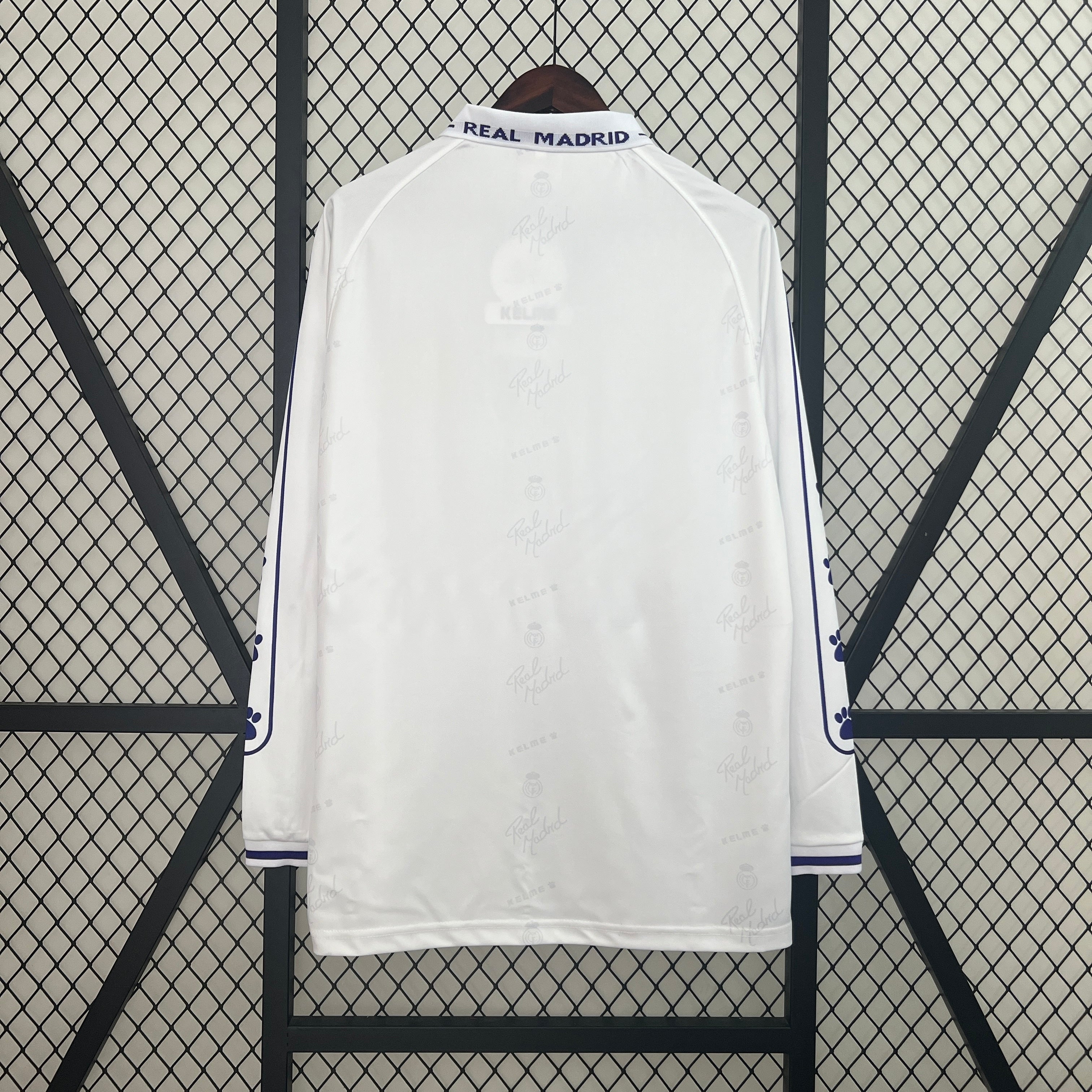 1990s Real Madrid Retro Football Shirt | White Navy Home