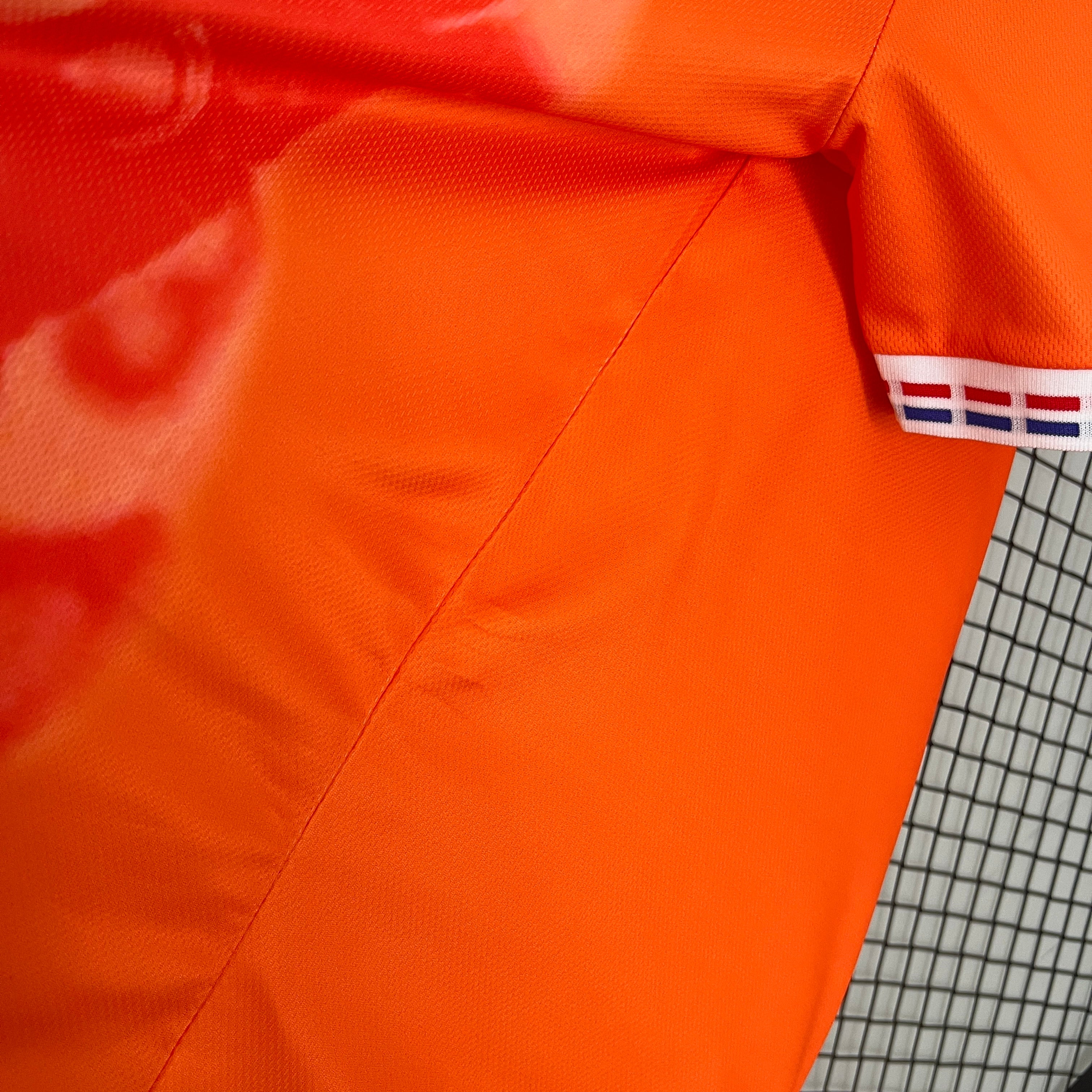 1990s Netherlands Retro Football Shirt | Orange White Home