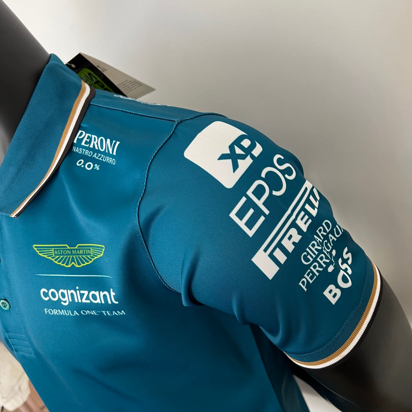 Aston Martin F1 2023 Polo – Player Fit – Alonso #14 | Teal