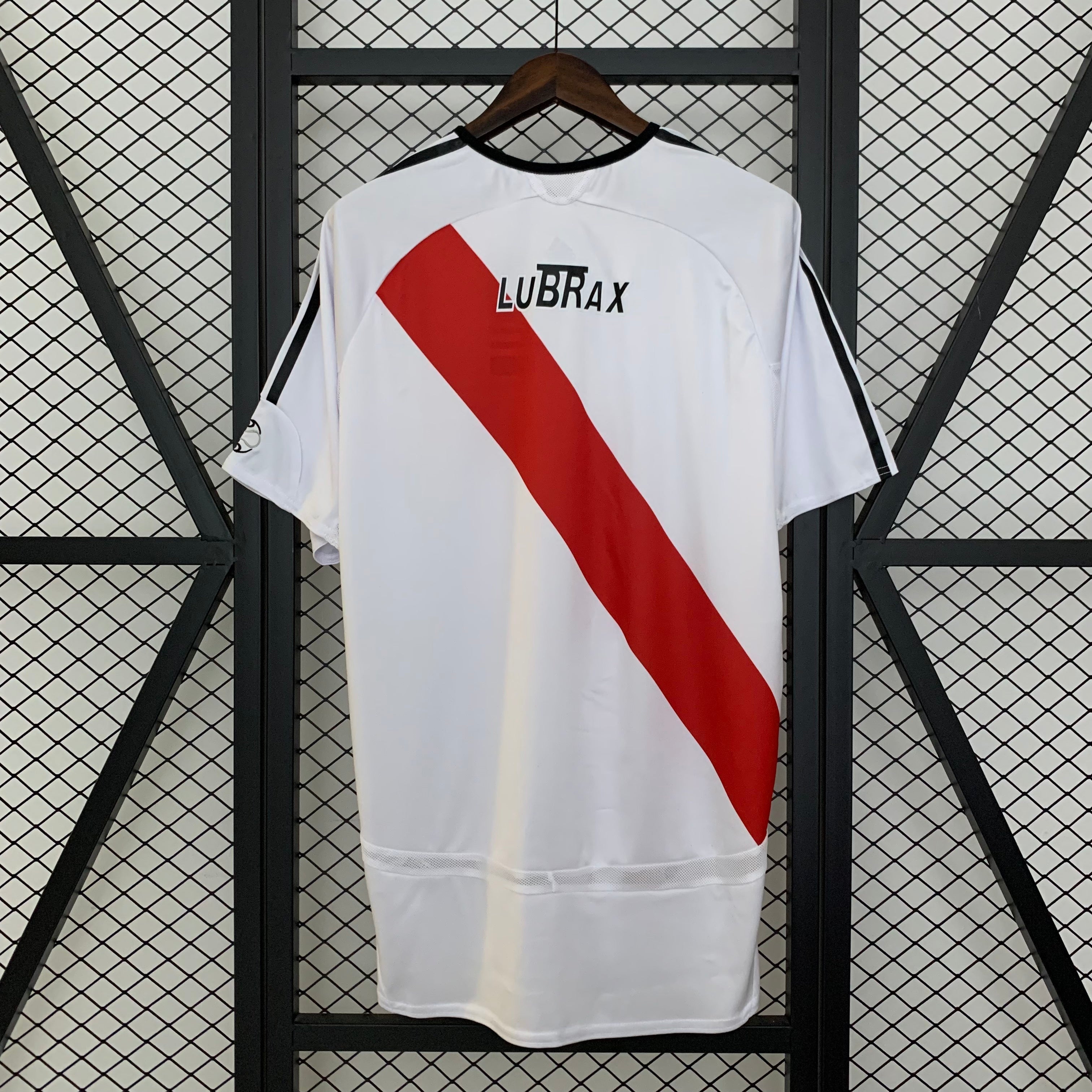 2000s River Plate Retro Football Shirt | White Red Home