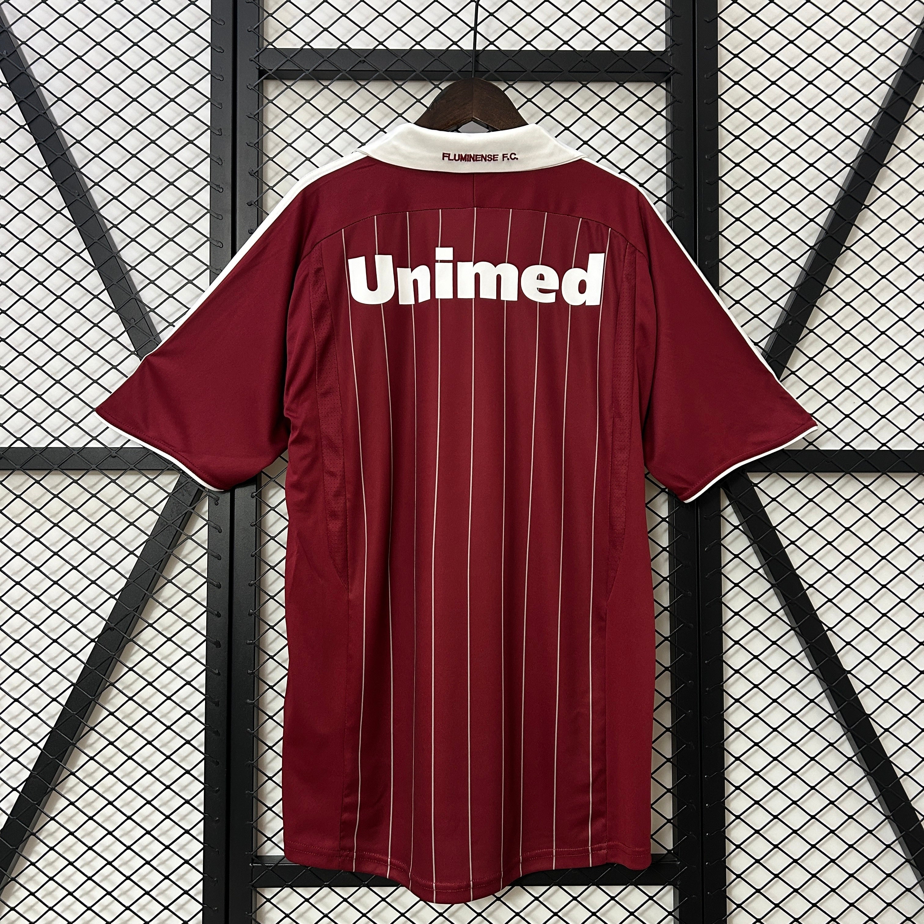 2000s Fluminense Retro Football Shirt | Maroon White Home