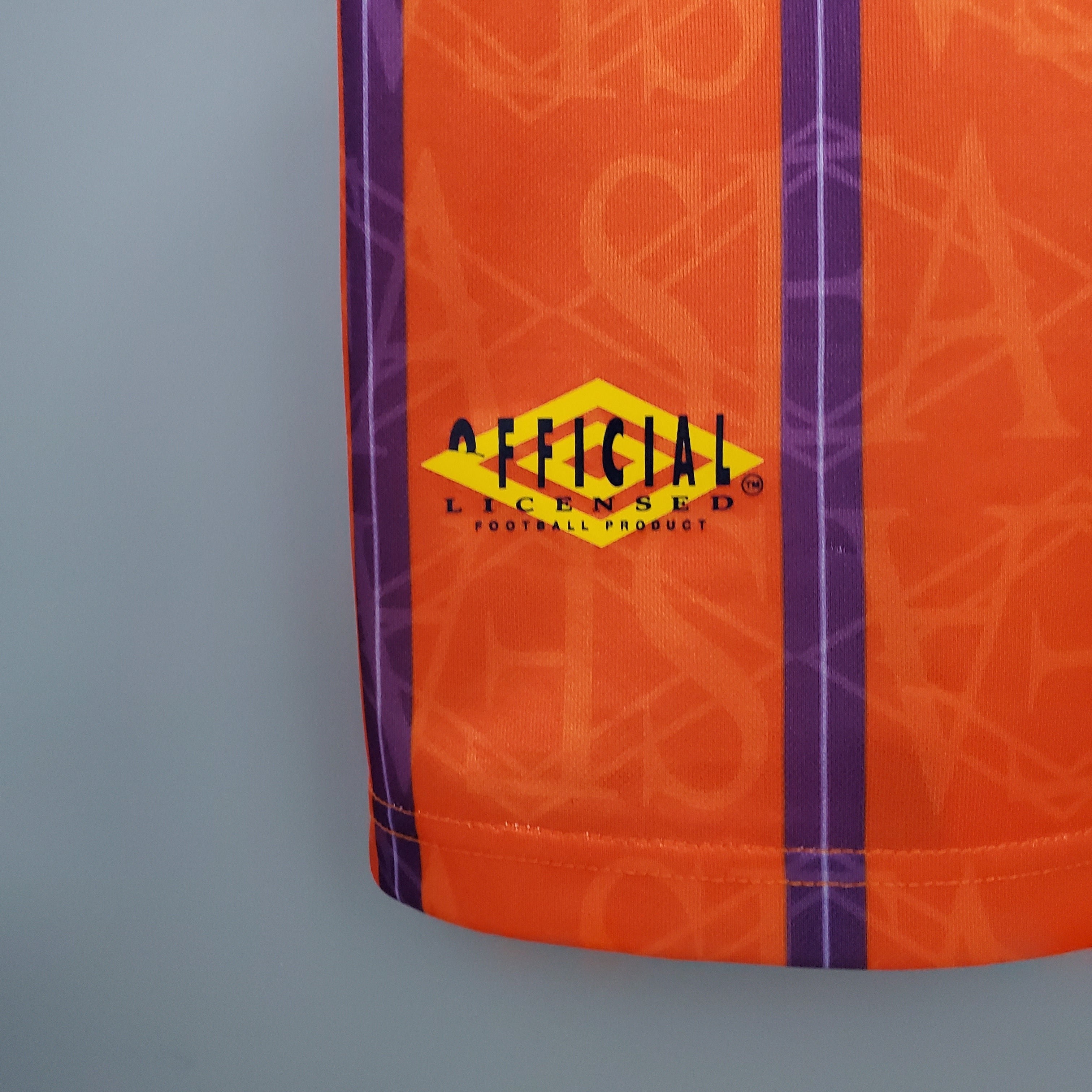 1990s Scotland Retro Football Shirt | Orange Purple Home