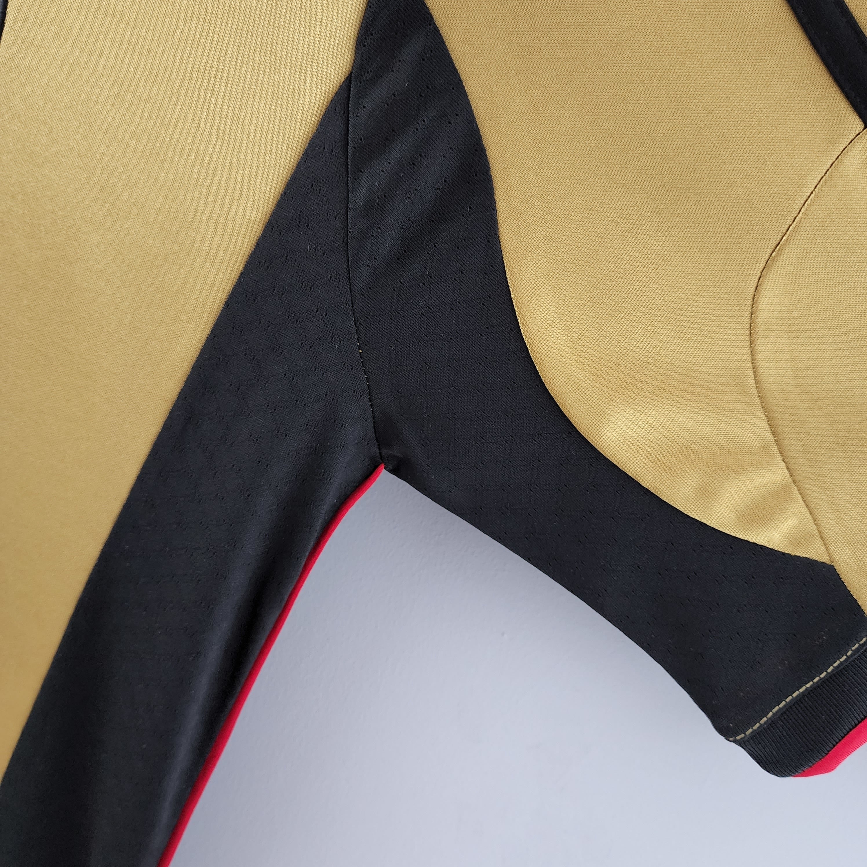 2010s AC Milan Retro Football Shirt | Gold Black Home