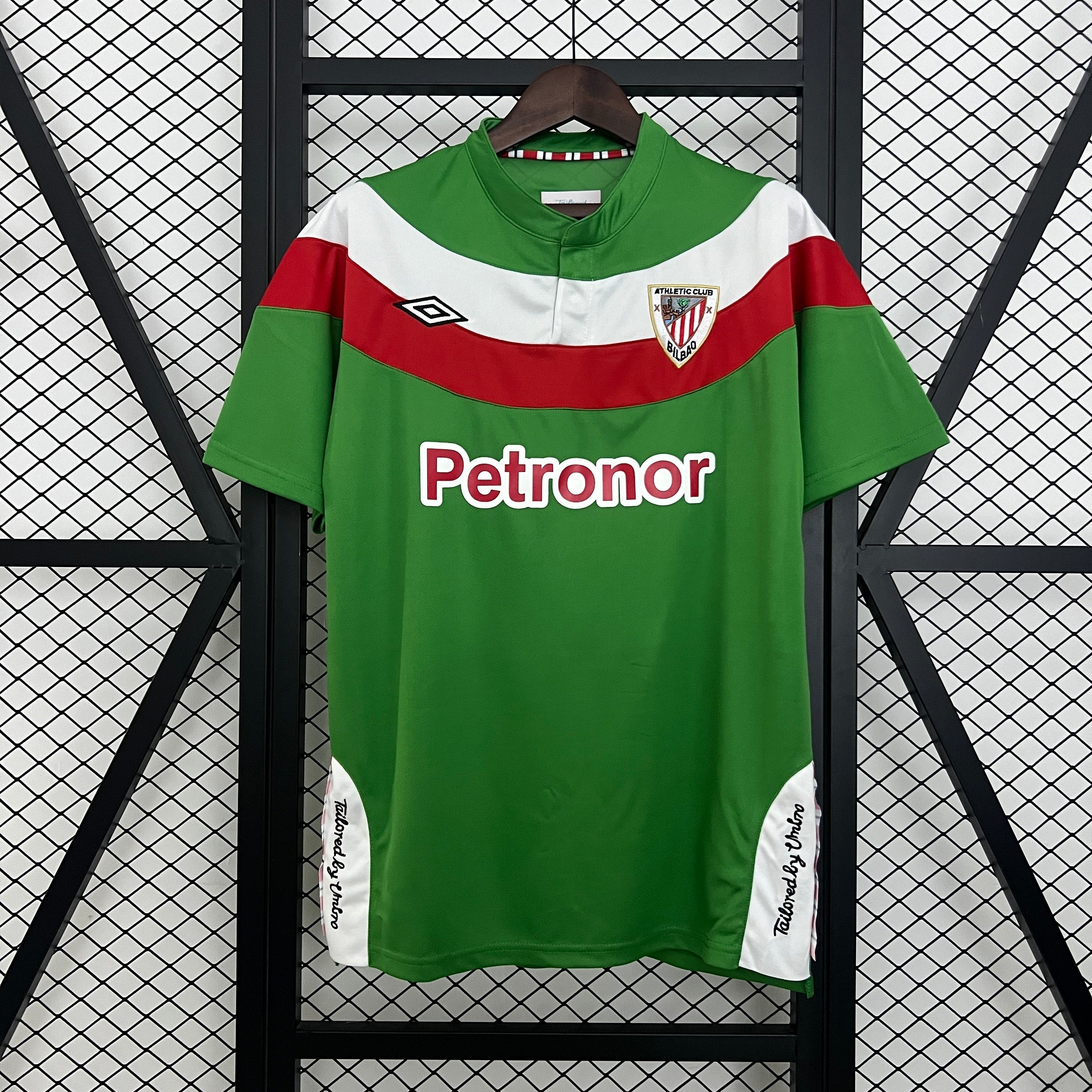 1990s Athletic Bilbao Retro Football Shirt | Green Red Home