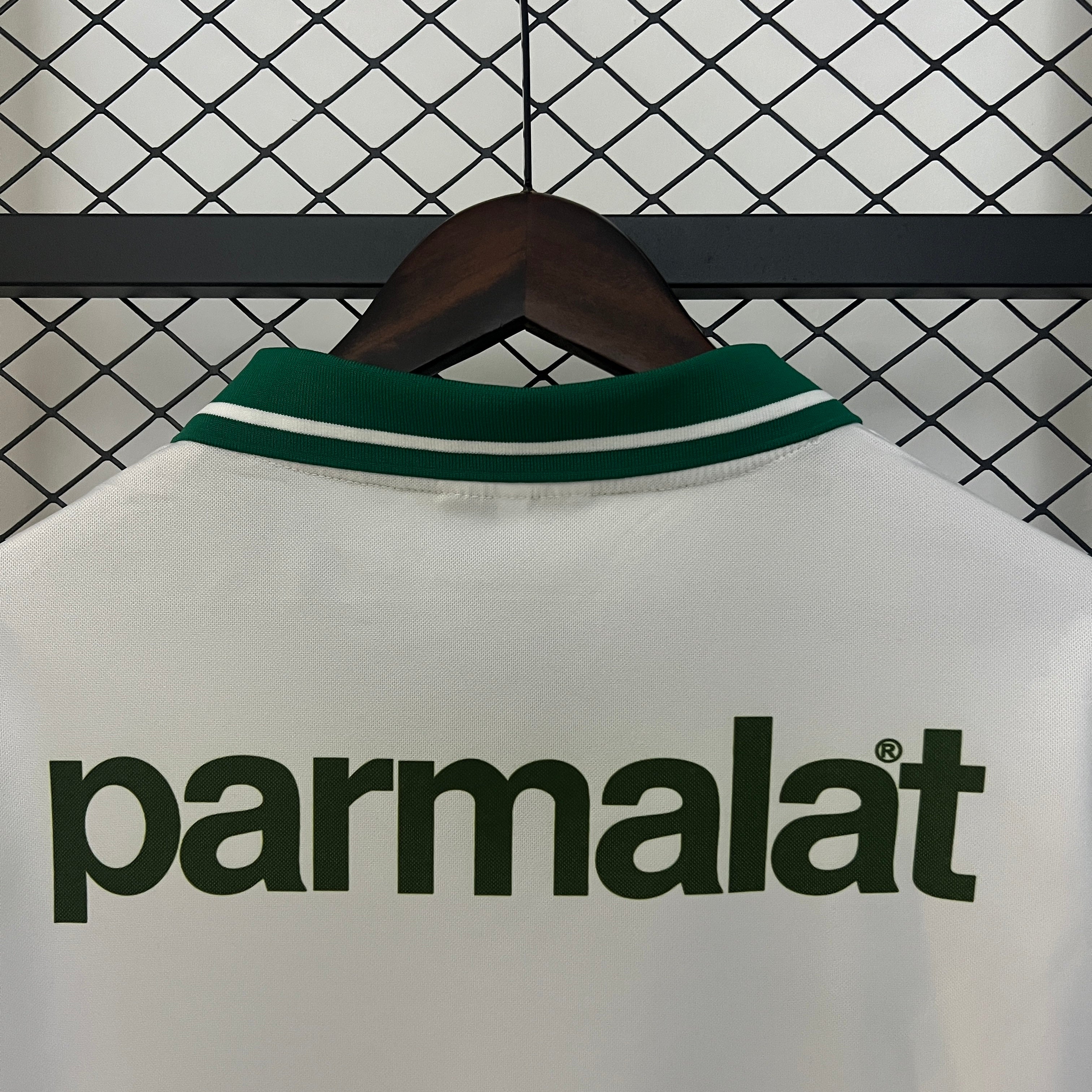 1990s Palmeiras Retro Football Shirt | White Green Home