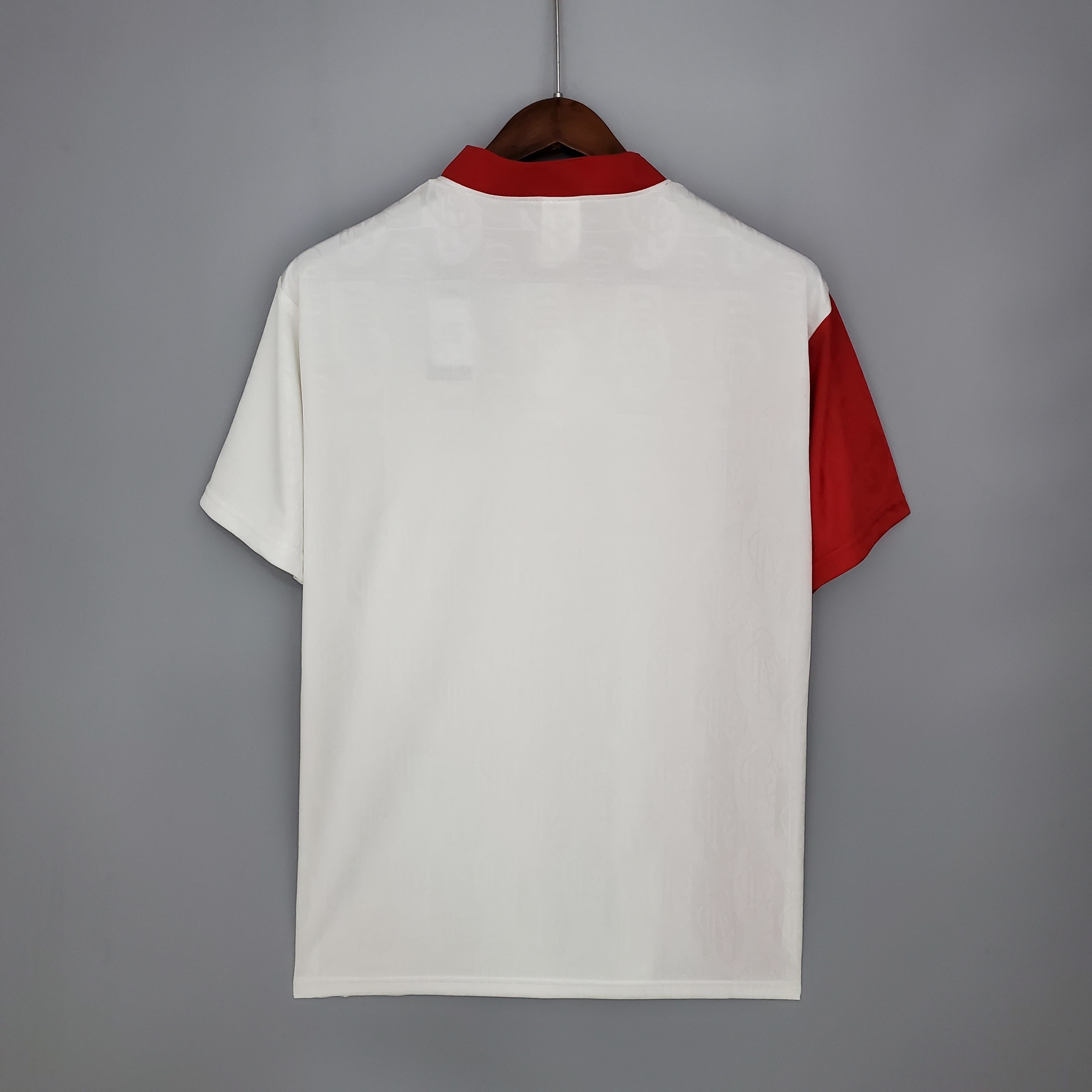 1990s Rangers Retro Football Shirt | White Red Blue Home