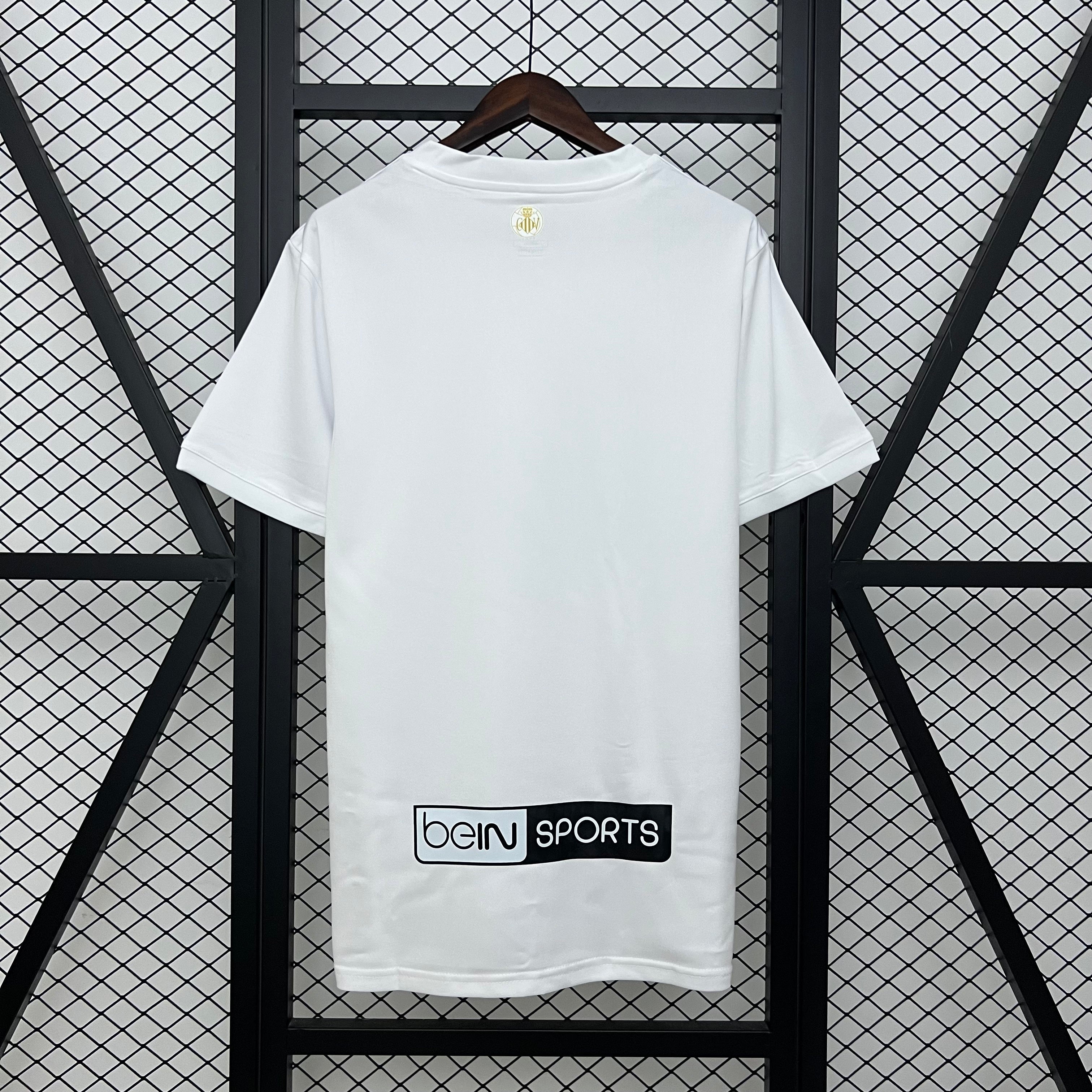 2010s Valencia Retro Football Shirt | White Gold Home
